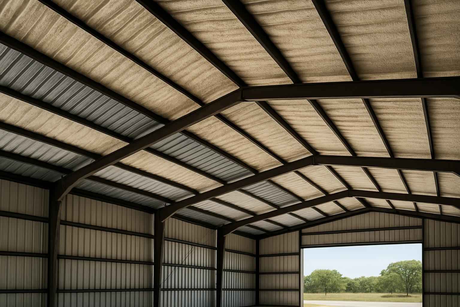 Warehouse Metal Roof Foam in Center Point TX