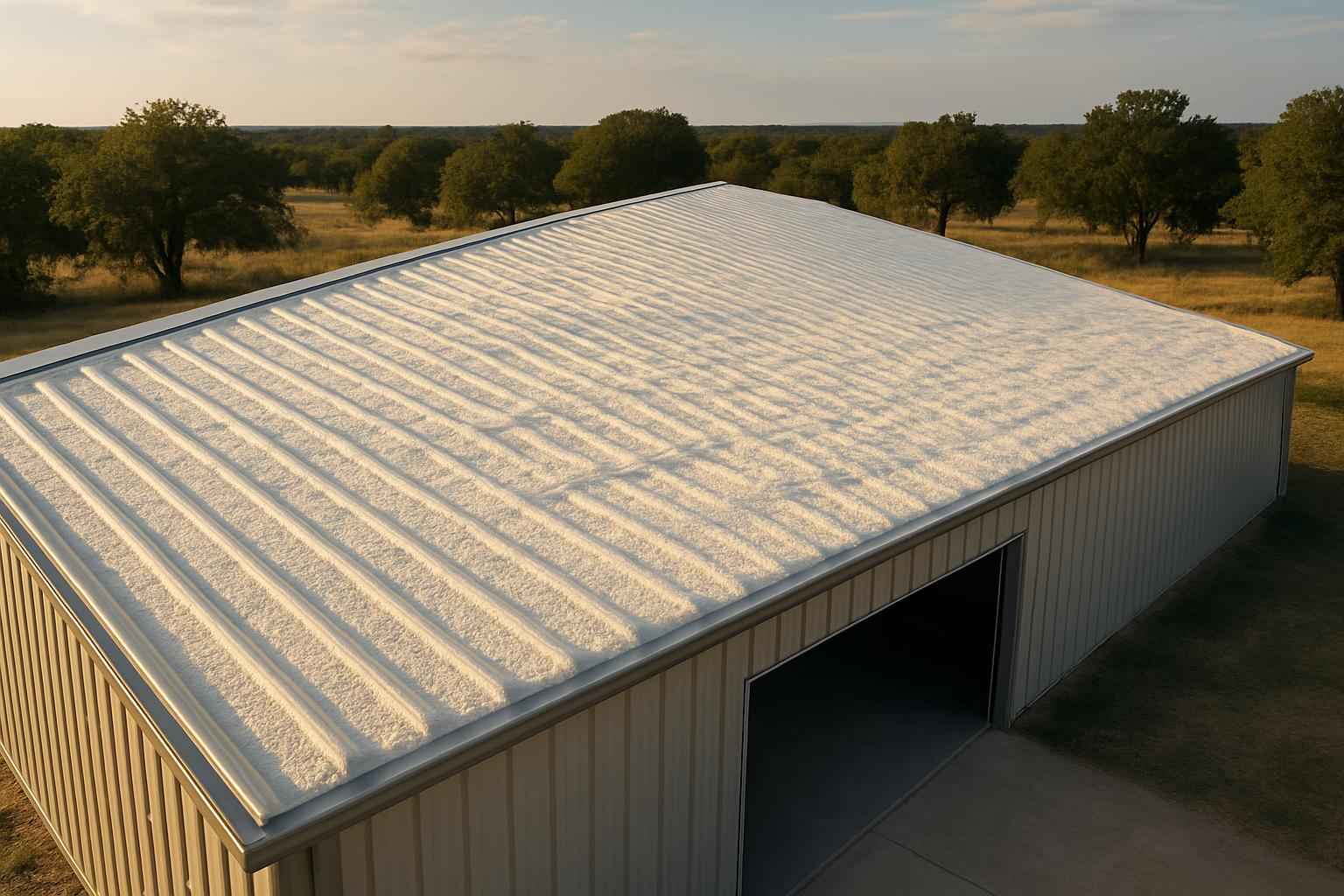 Warehouse Metal Roof Foam in Harper TX