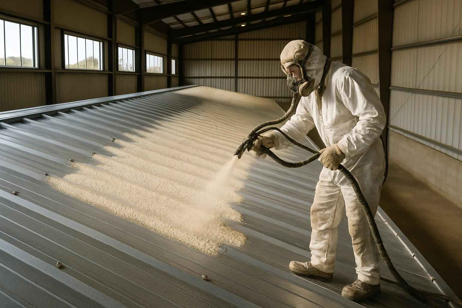 Warehouse Metal Roof Foam in Johnson City TX