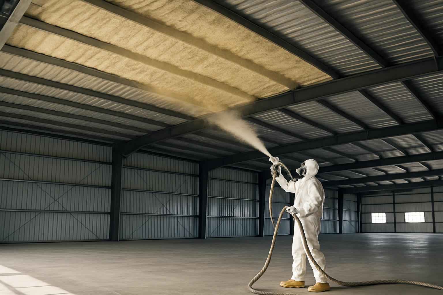 Warehouse Roof Foam Service in Center Point TX