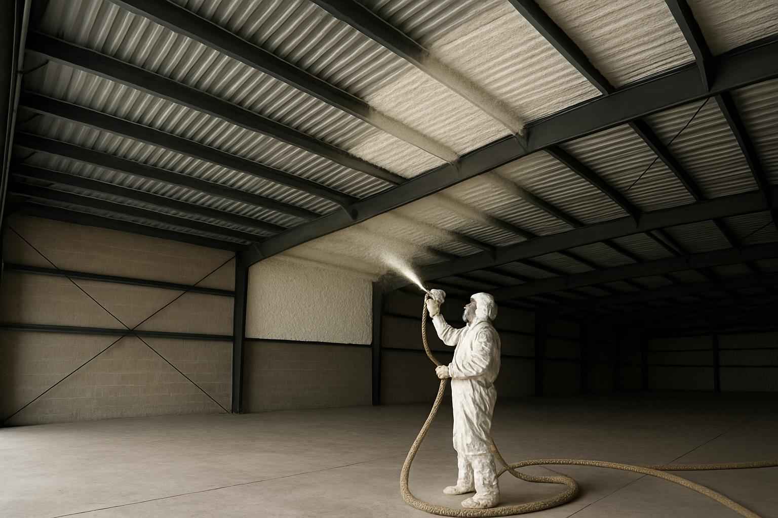 Warehouse Roof Foam Service in Doss TX