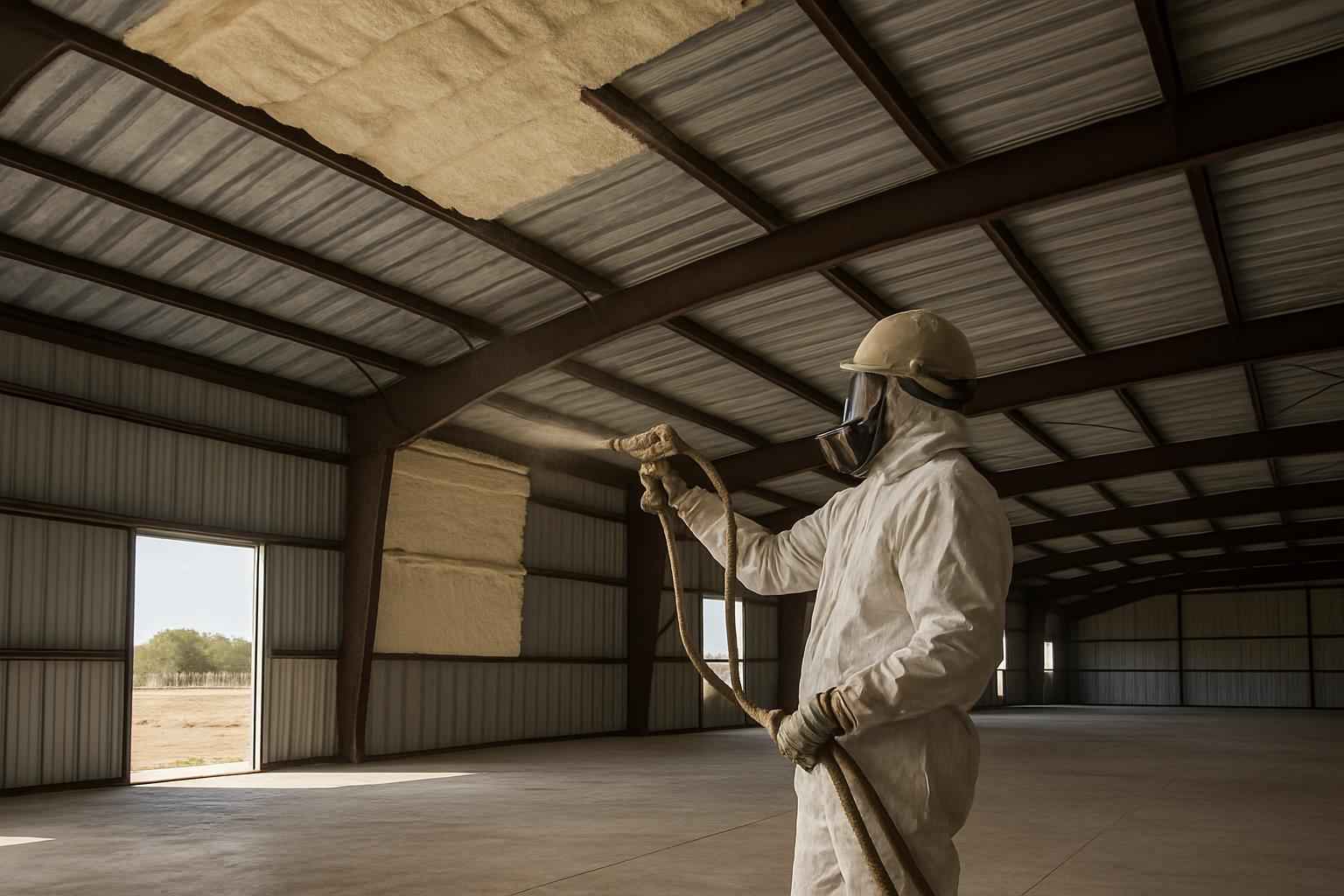Warehouse Roof Foam Service in Johnson City TX