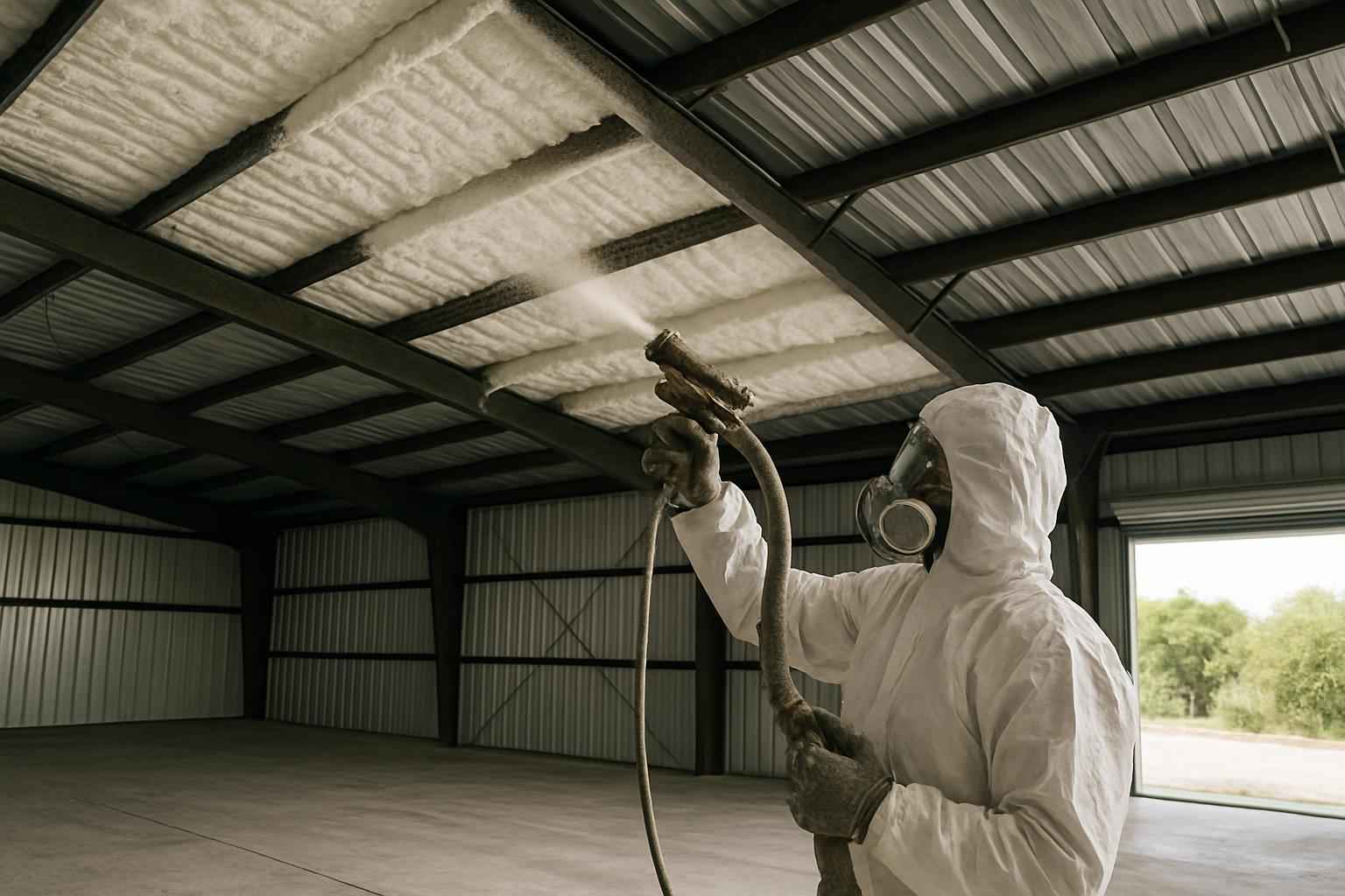 Warehouse Roof Foam Service in Sisterdale TX