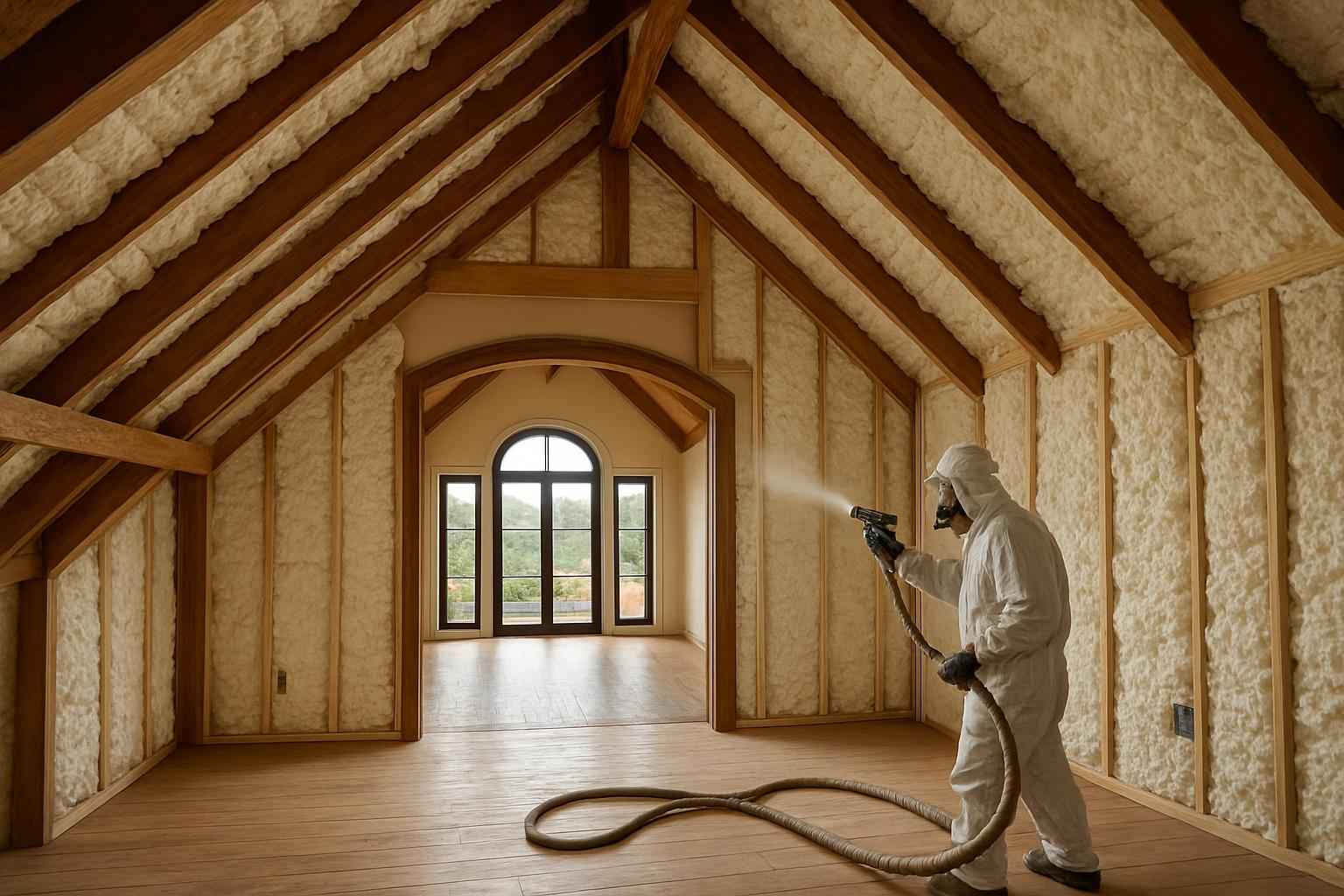 Whole Home Foam Installation in Waring TX