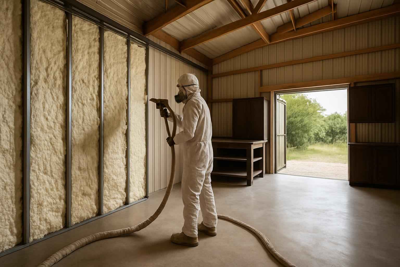 Workshop Insulation Company in Waring TX