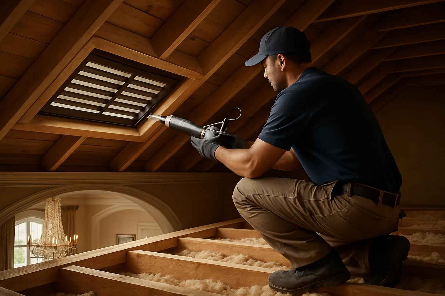 Attic Vent Sealing Service in Hunt TX