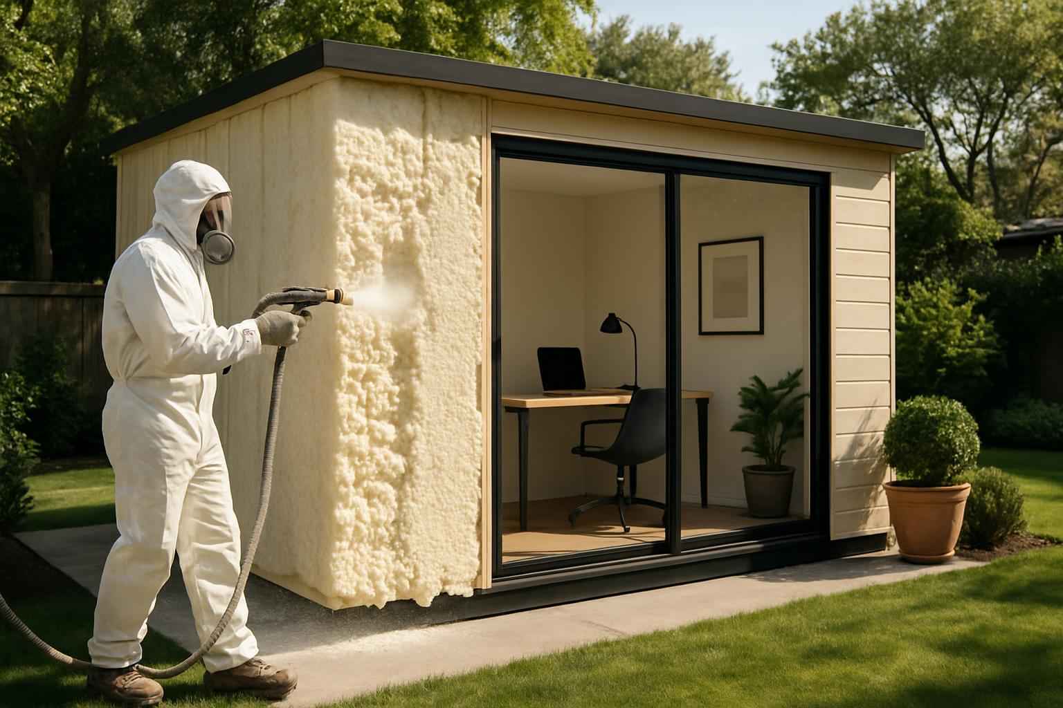 Backyard Office Foam Service in Boerne TX