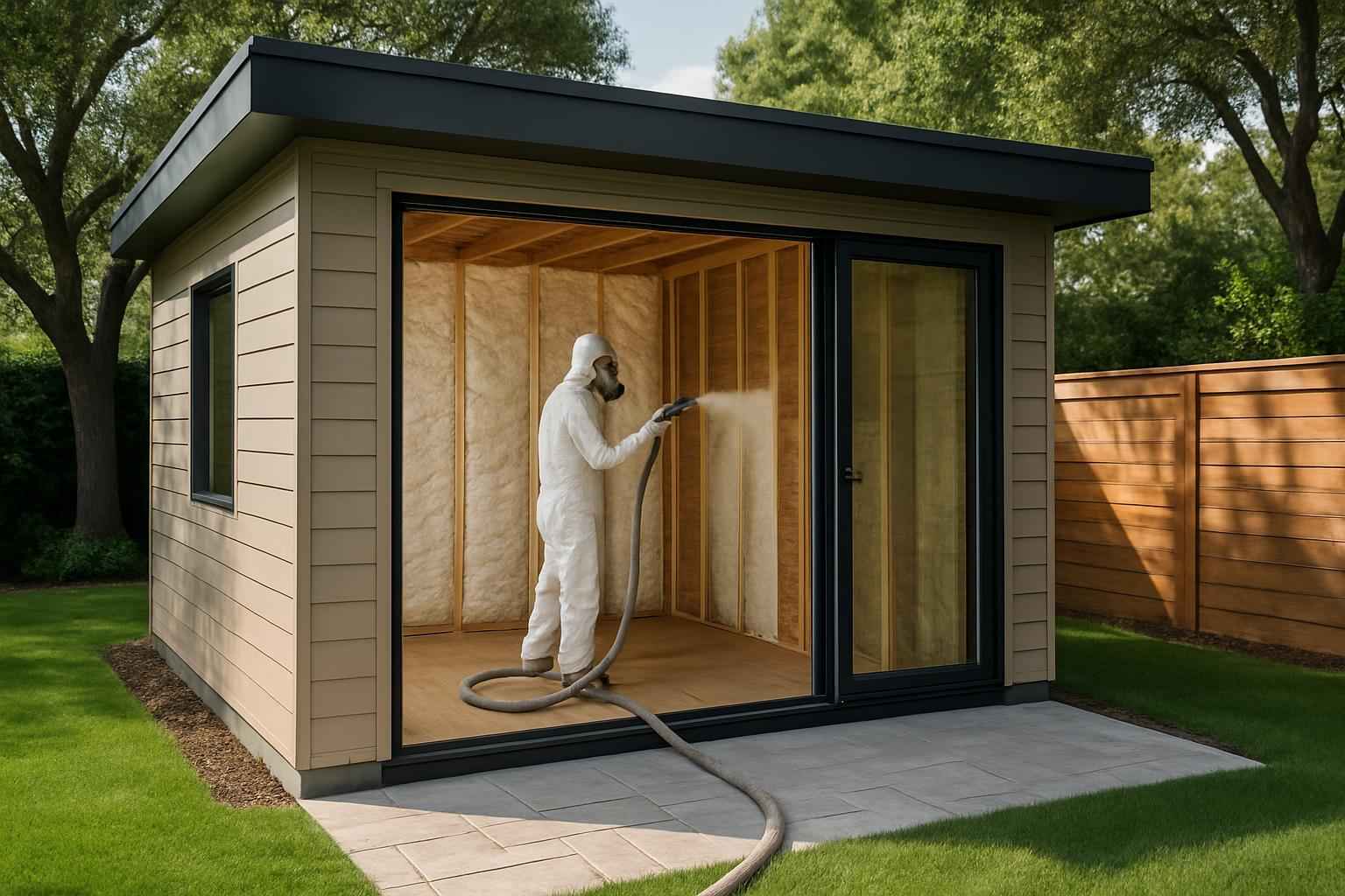 Backyard Office Foam Service in Granite Shoals TX