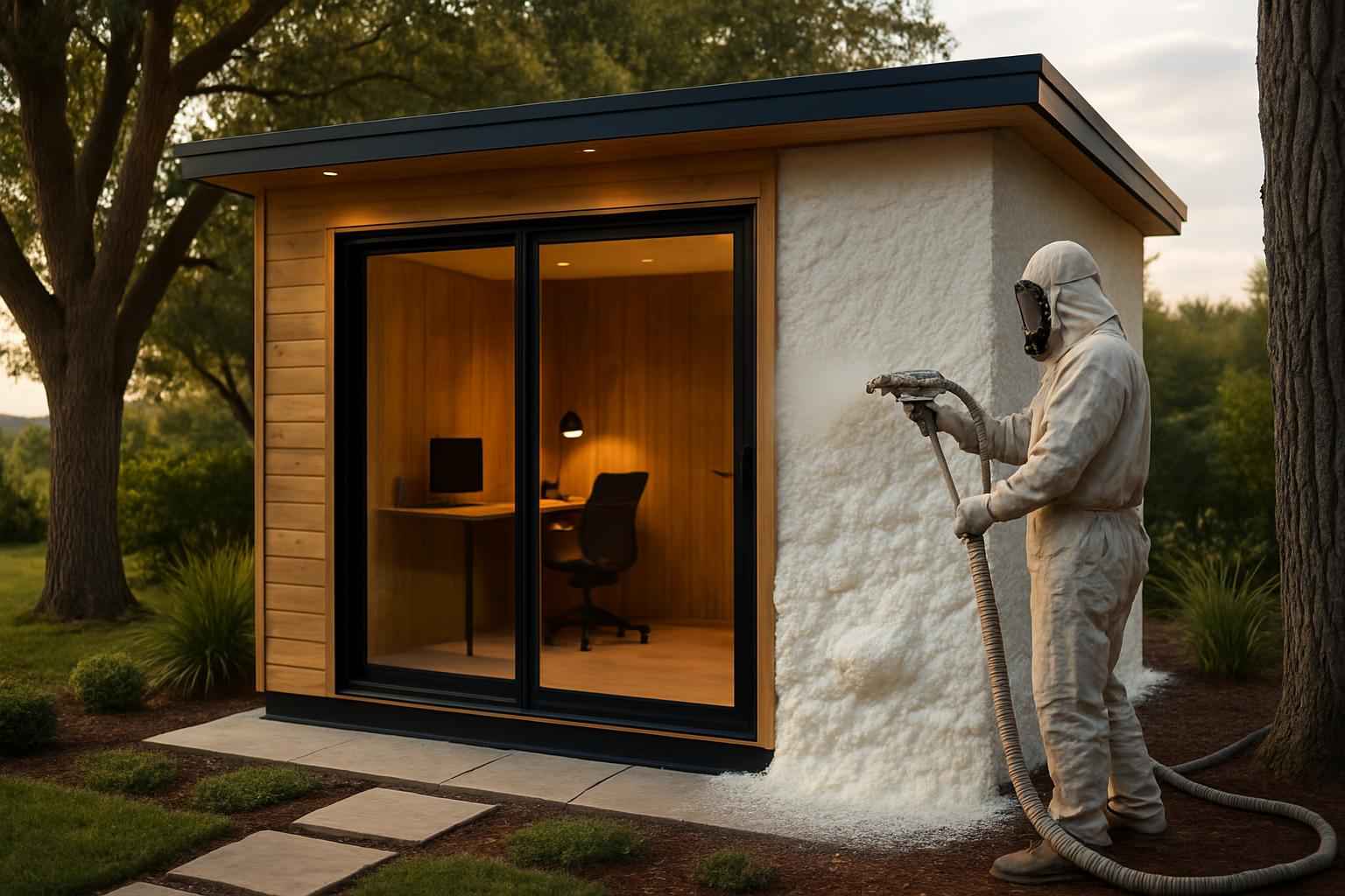 Backyard Office Foam Service in Kendalia TX