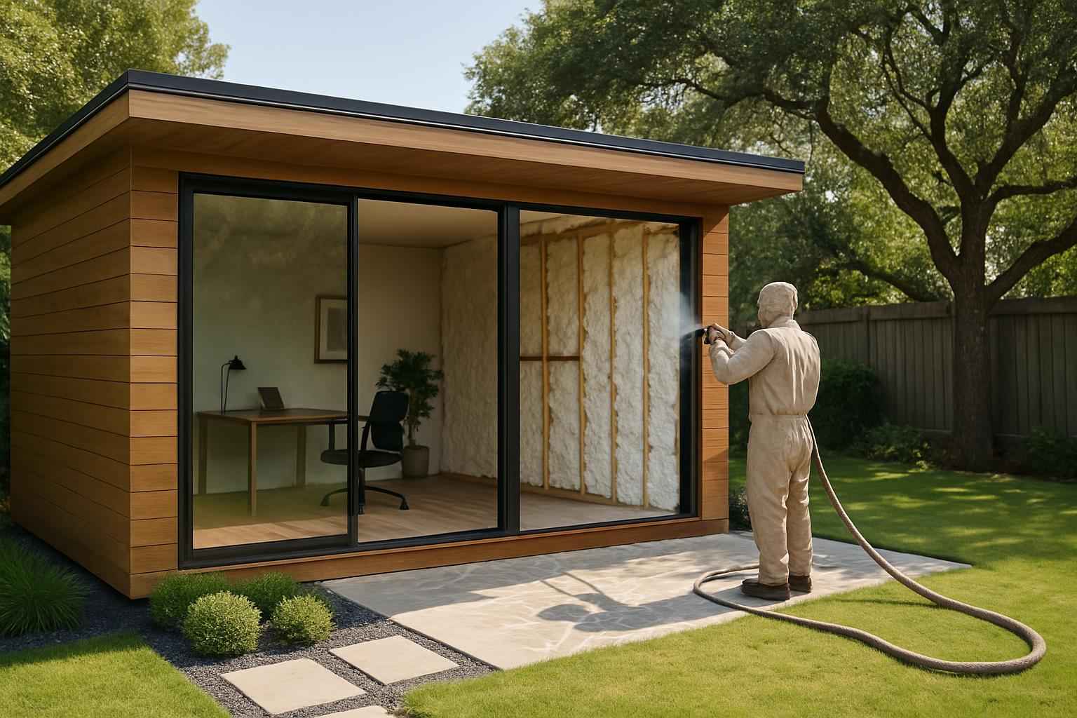 Backyard Office Foam Service in Kingsland TX