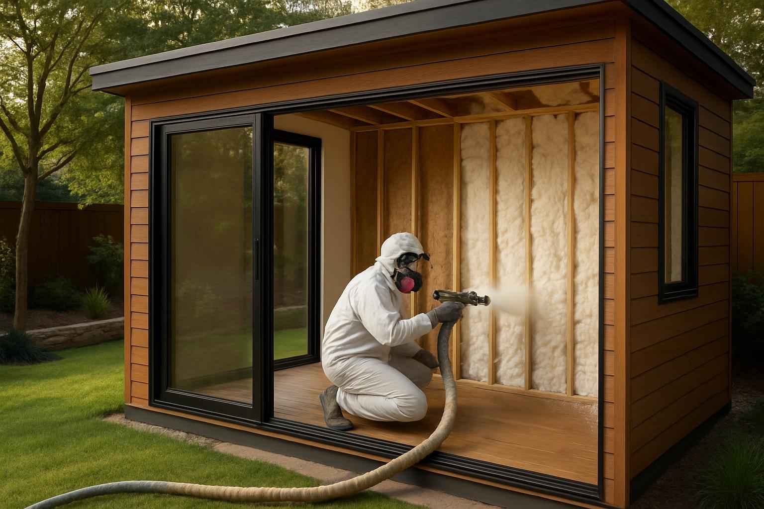 Backyard Office Foam Service in Llano TX