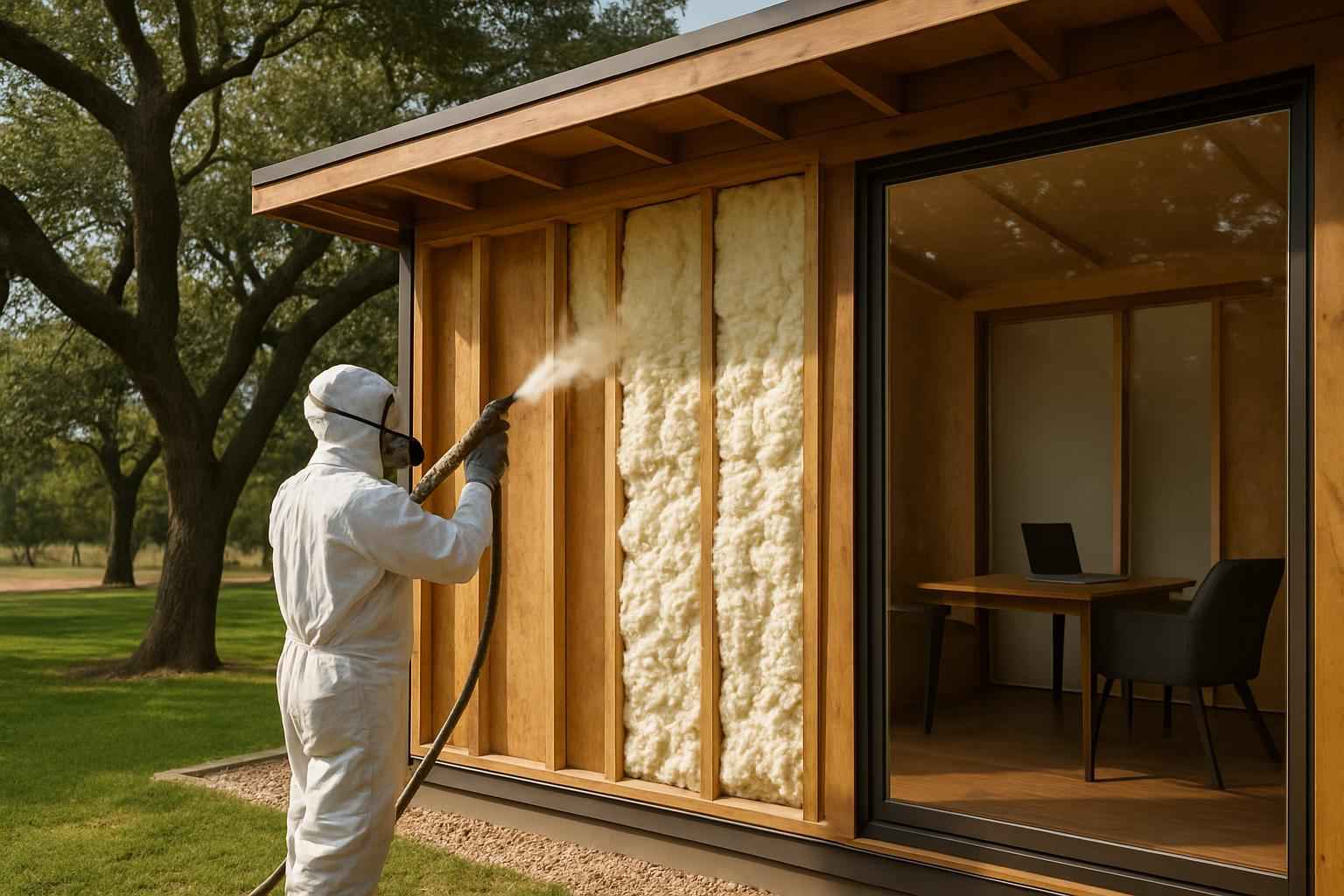 Backyard Office Foam Service in Mountain Home TX