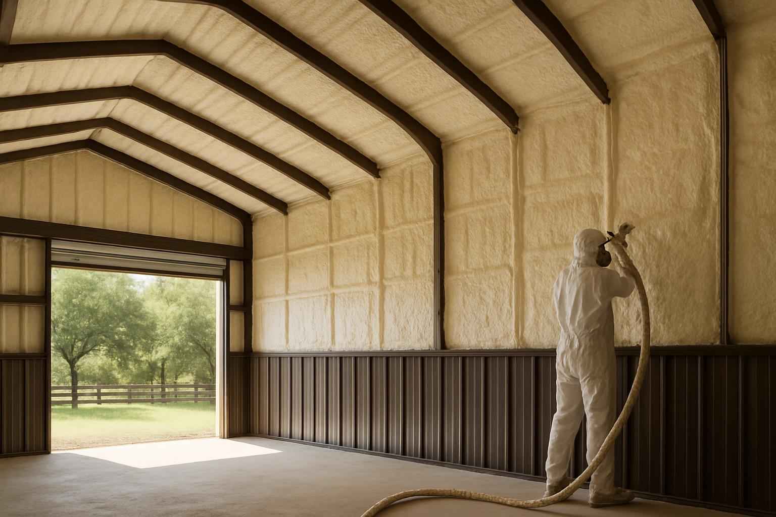 Barn Condensation Control Foam in Boerne TX