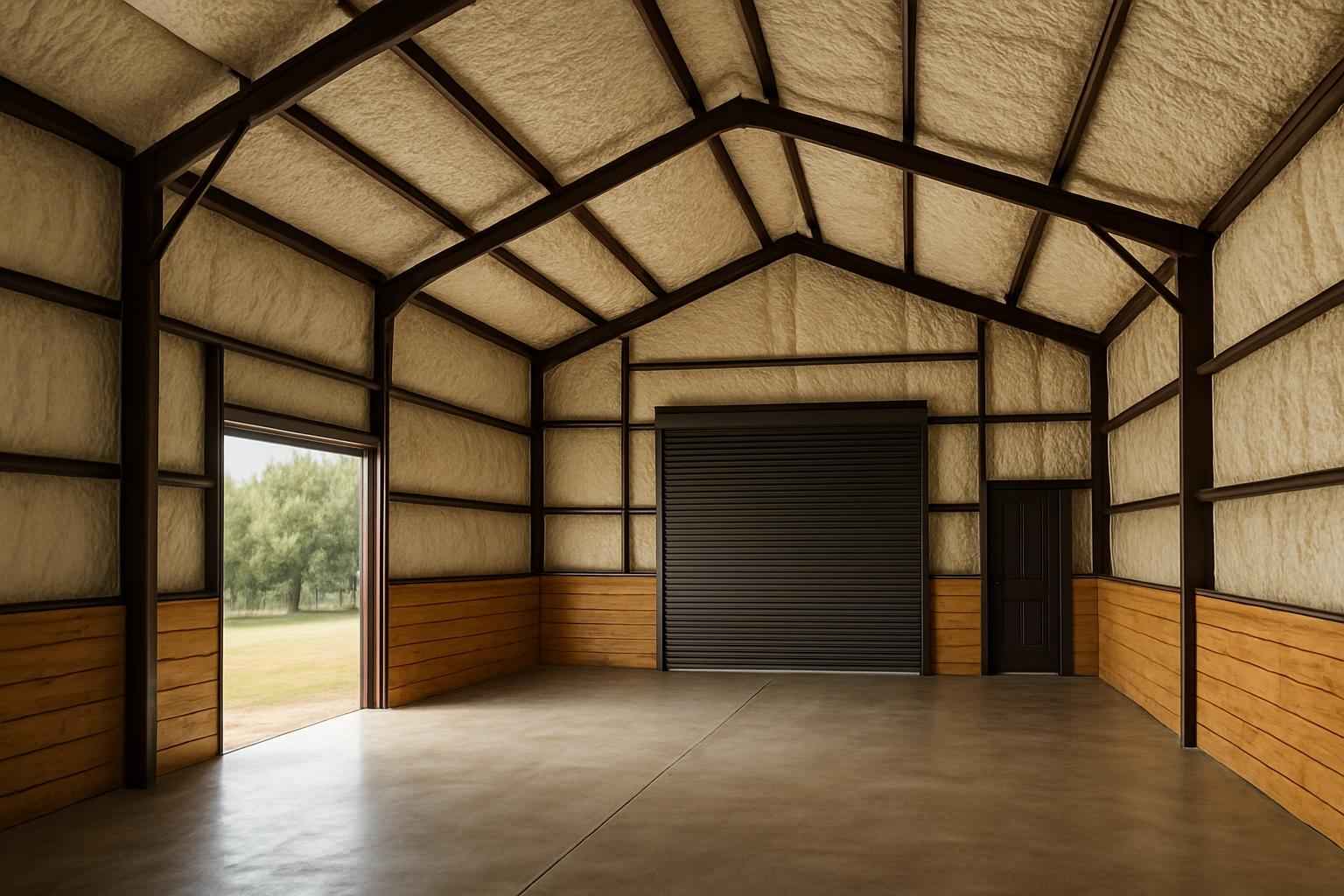 Barn Condensation Control Foam in Cypress Mill TX
