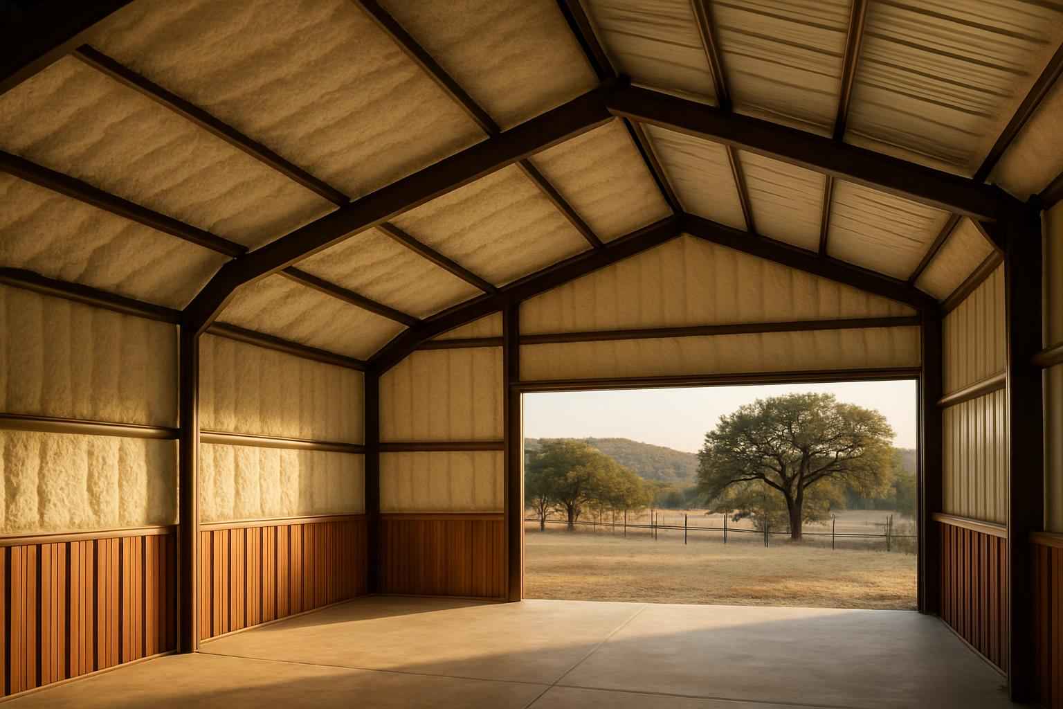Barn Condensation Control Foam in Mountain Home TX