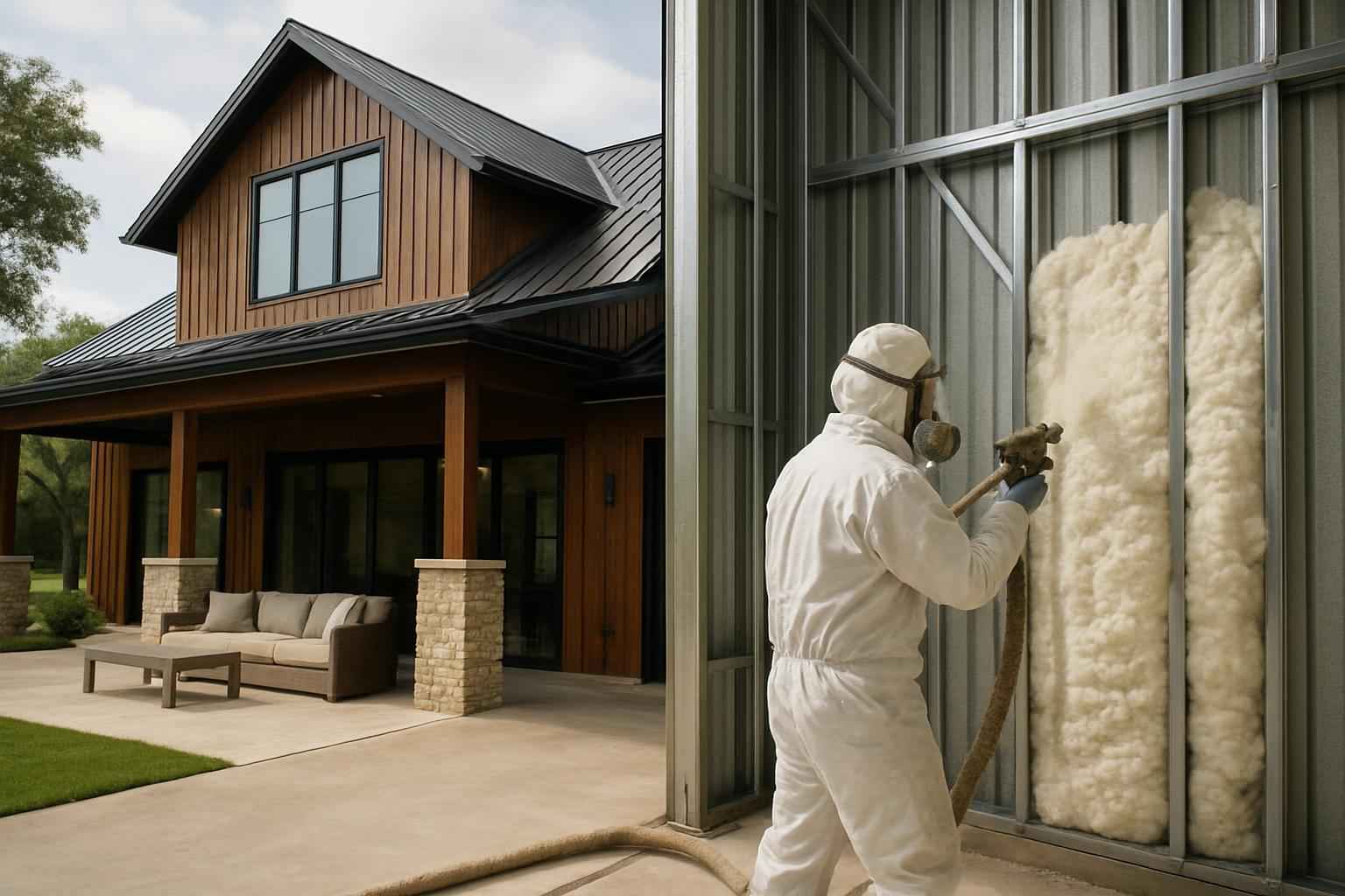 Barndominium Air Seal Service in Cypress Mill TX