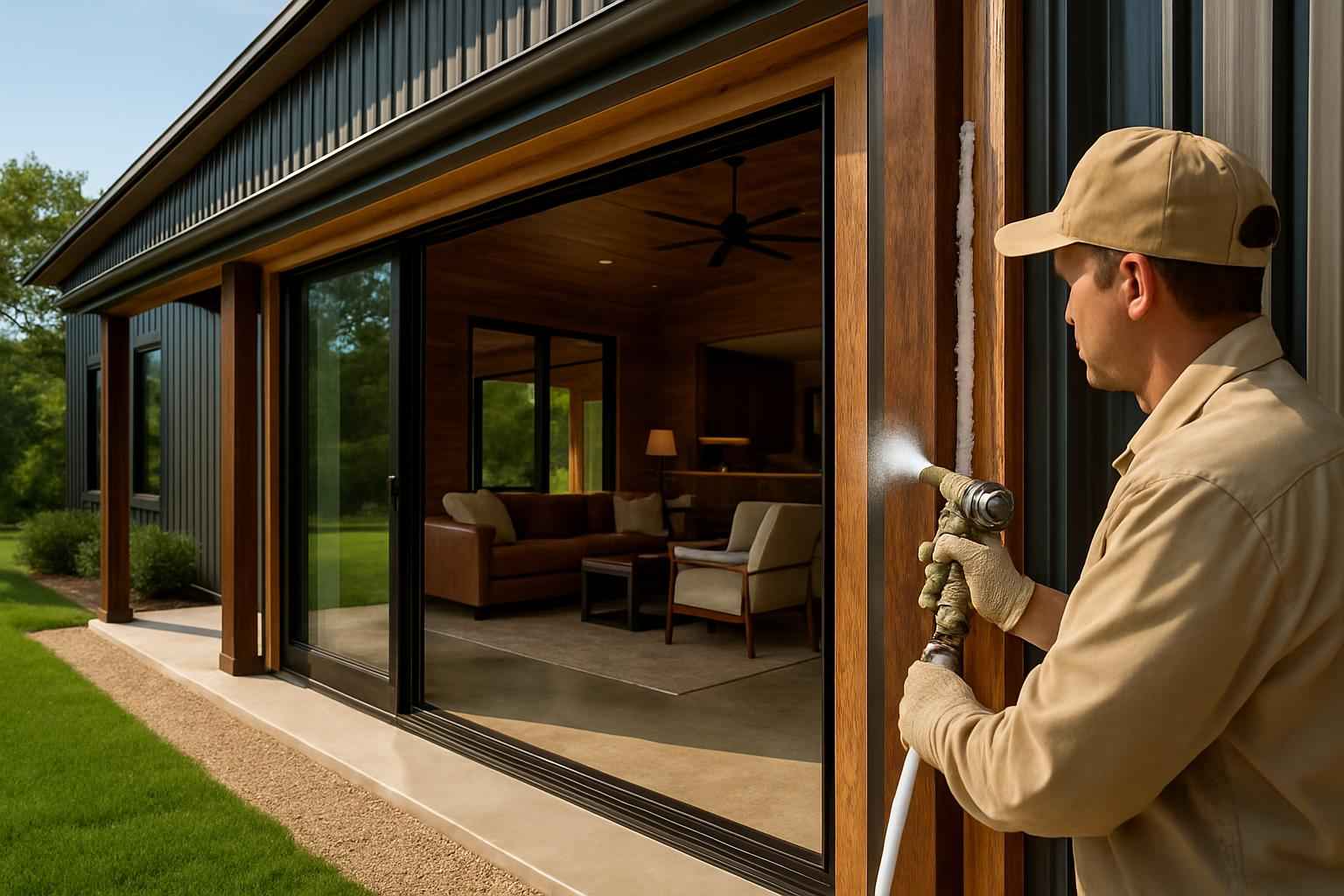 Barndominium Air Seal Service in Hunt TX