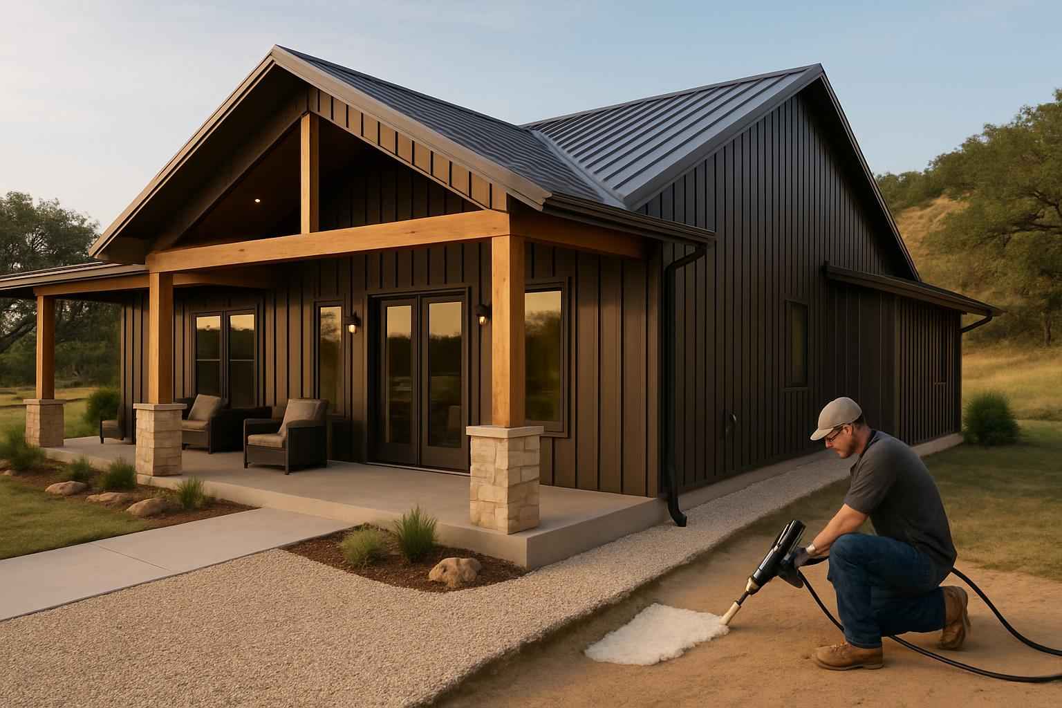 Barndominium Air Seal Service in Round Mountain TX