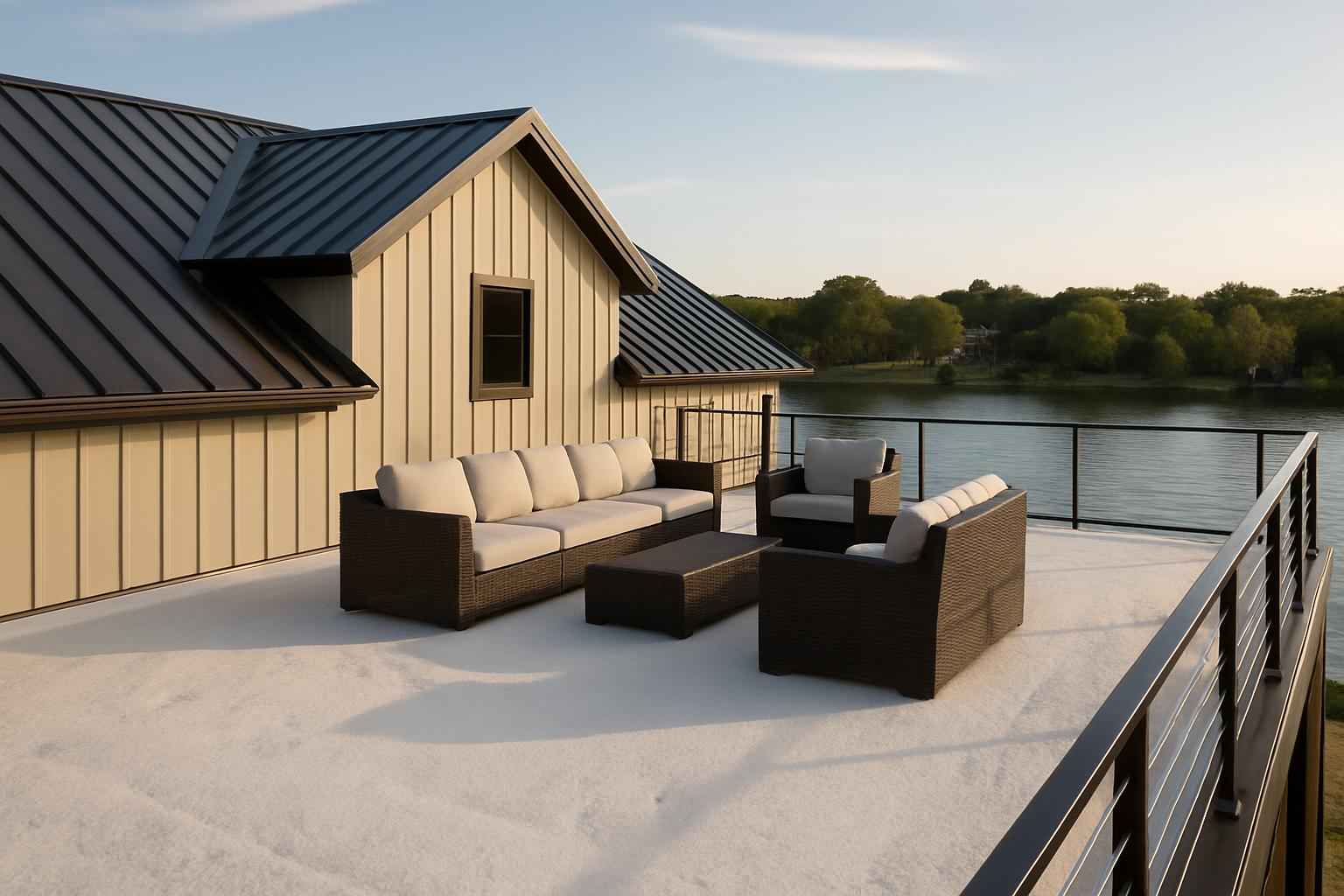 Barndominium Roof Deck Foam in Kingsland TX