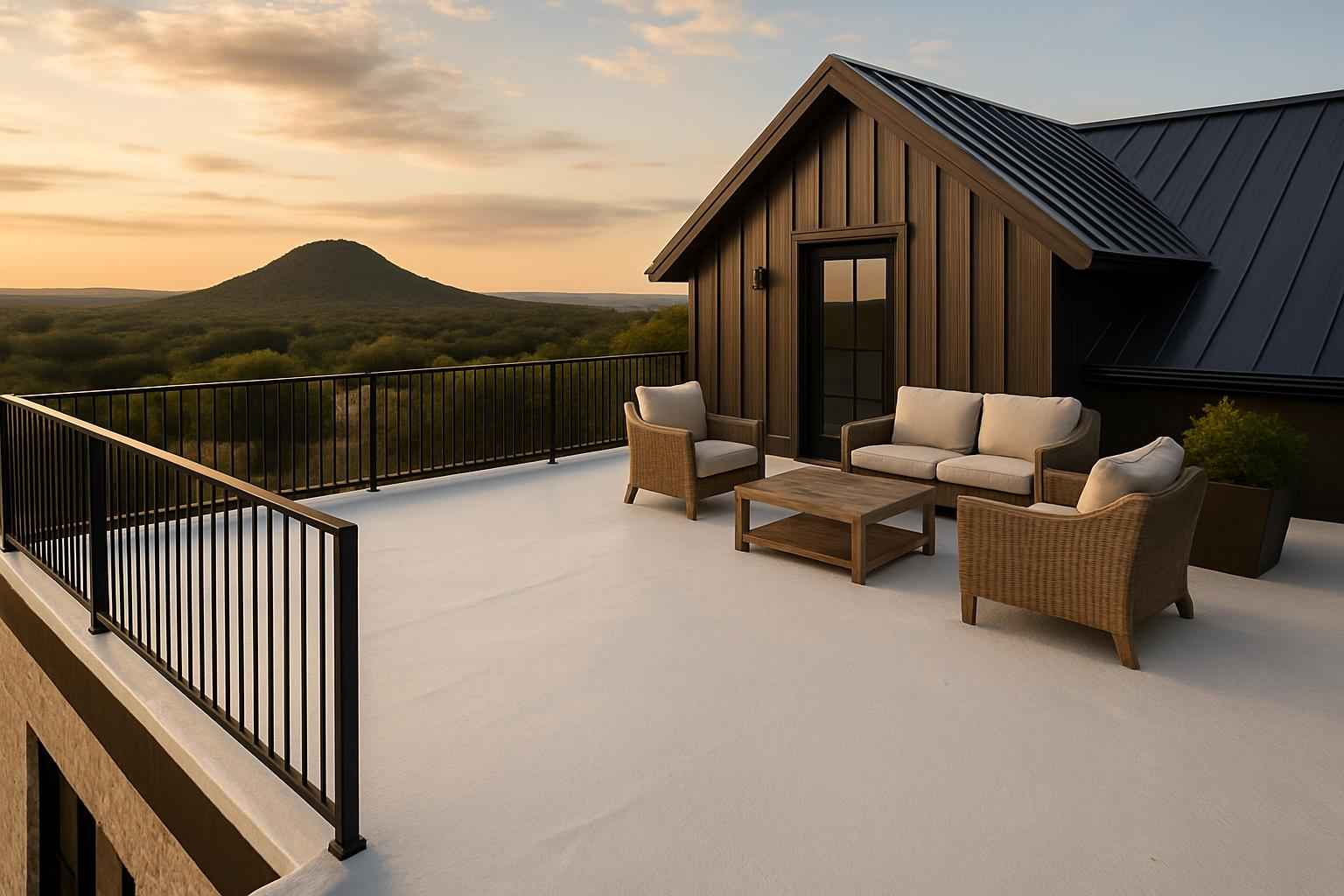 Barndominium Roof Deck Foam in Round Mountain TX