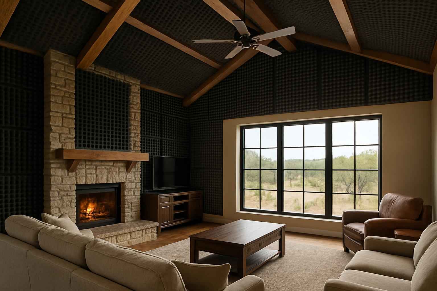 Barndominium Sound Control Foam in Kingsland TX