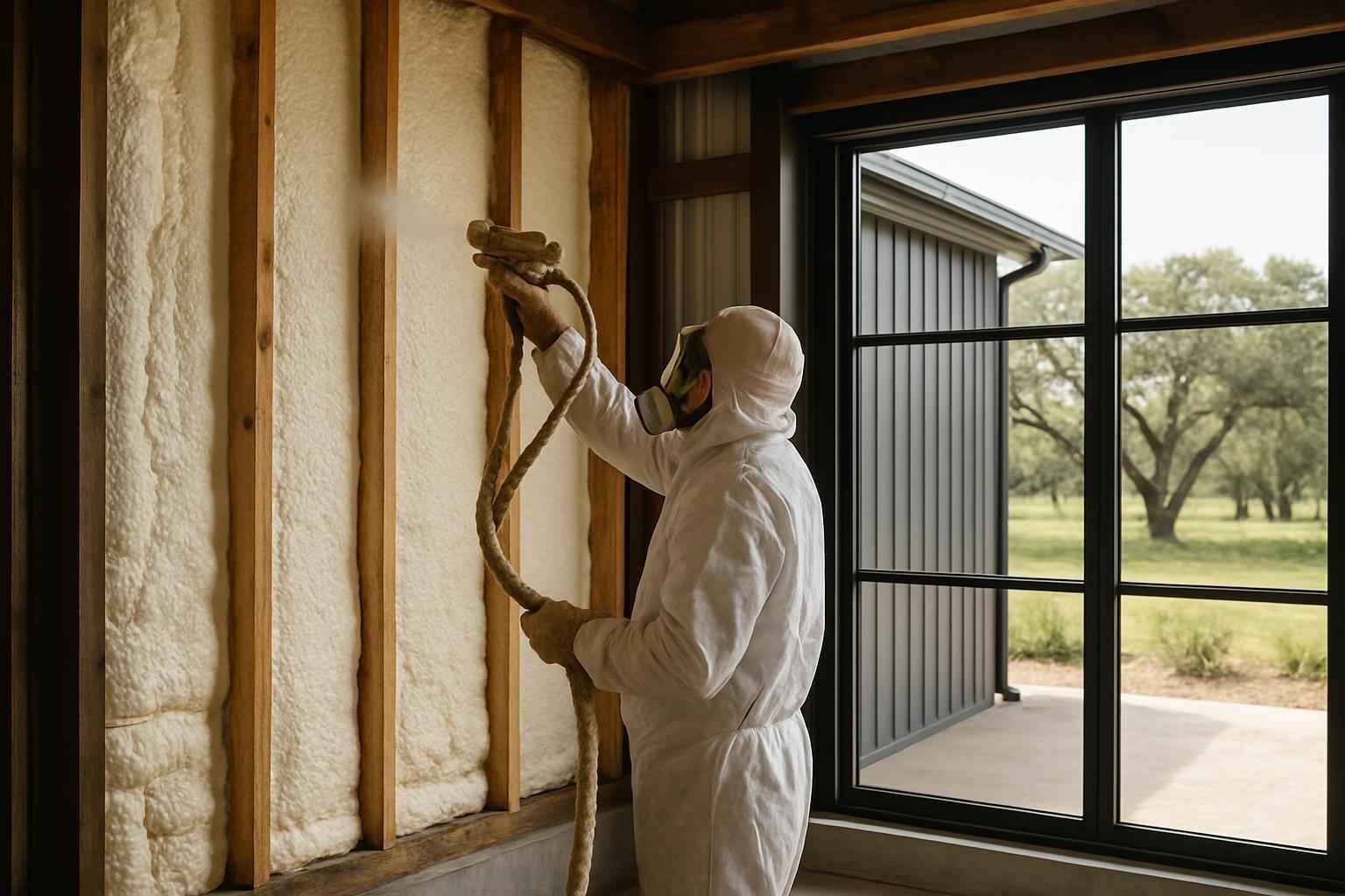Barndominium Wall Insulation Service in Hunt TX