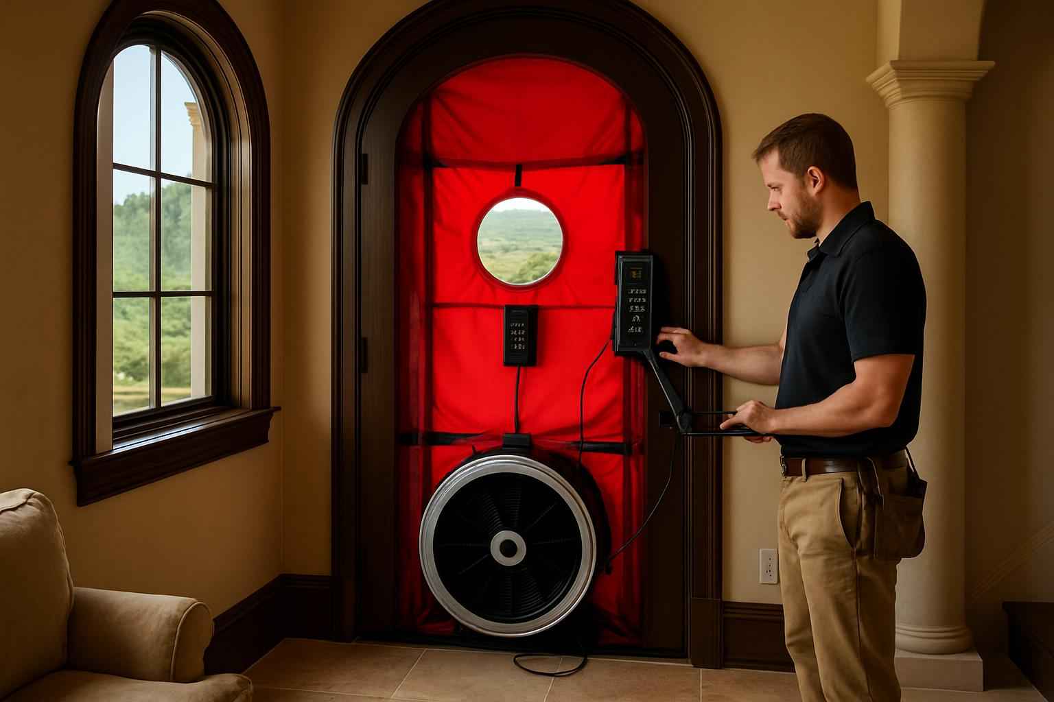 Blower Door Leak Seal Service in Round Mountain TX