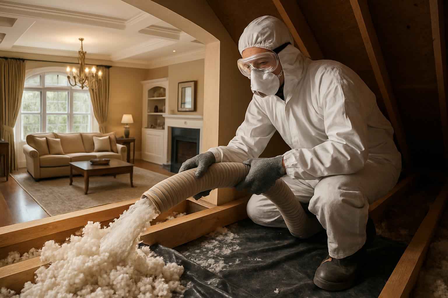 Blown Insulation Removal in Cypress Mill TX