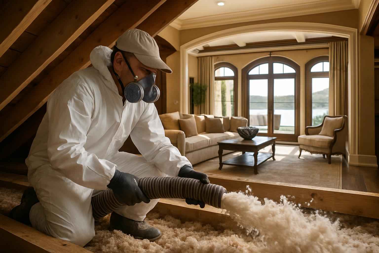 Blown Insulation Removal in Horseshoe Bay TX