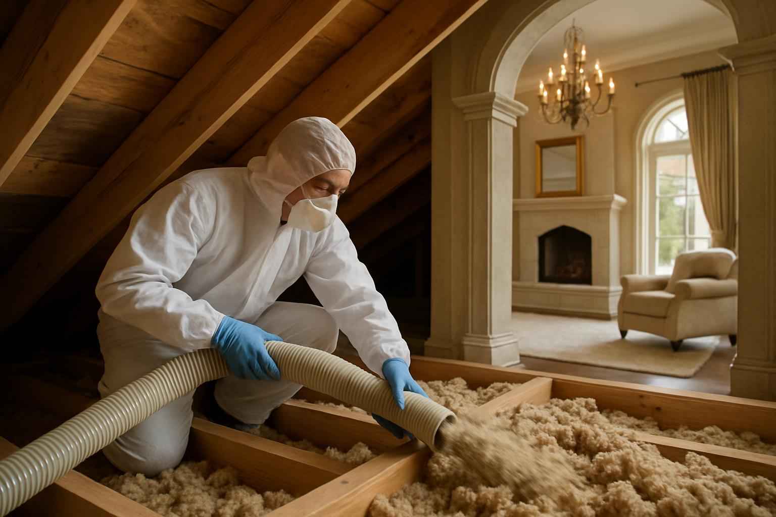 Blown Insulation Removal in Round Mountain TX