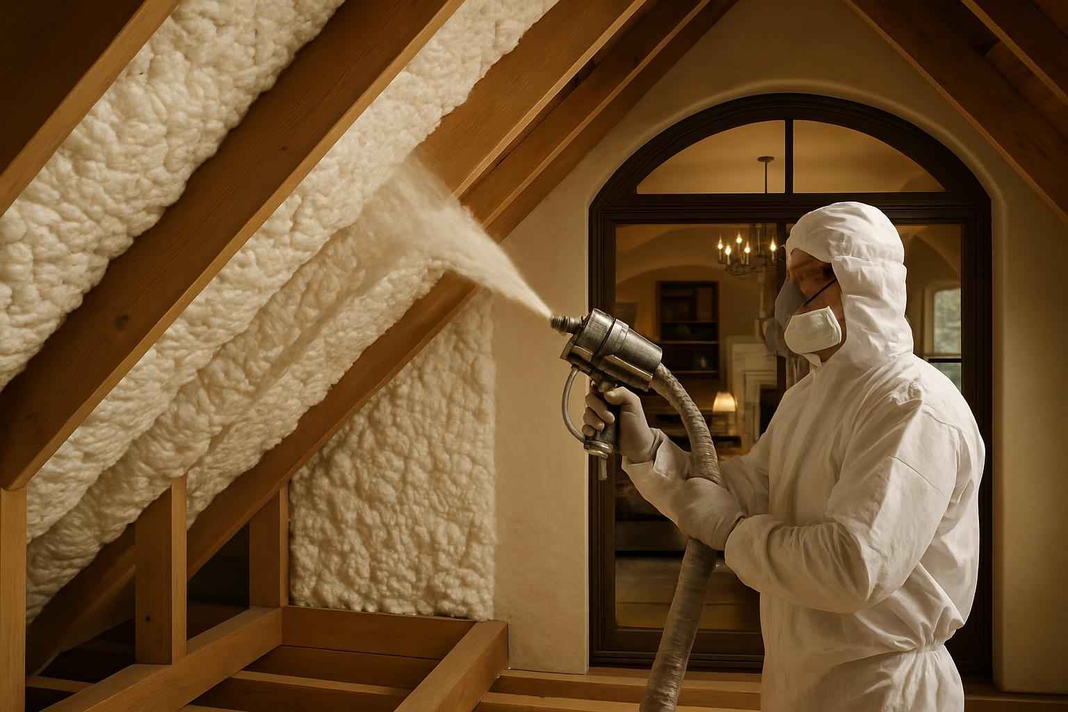 Closed Cell Attic Insulation in Hunt TX