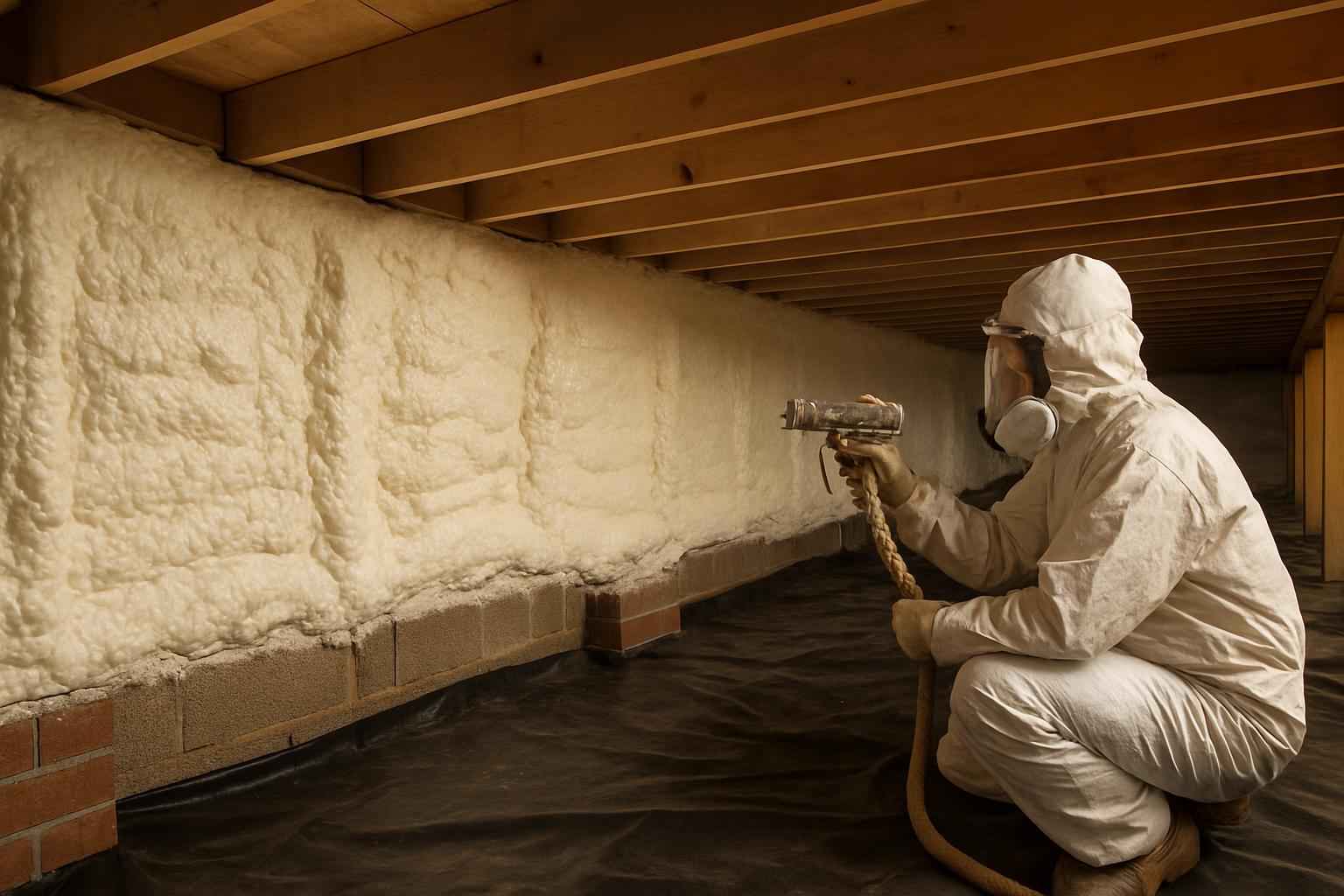 Closed Cell Crawl Space Insulation in Cypress Mill TX