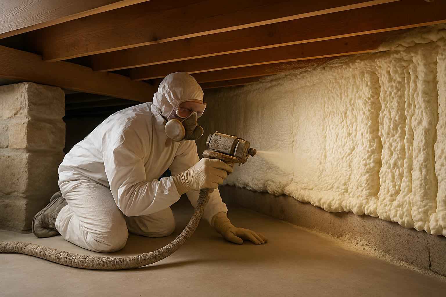 Closed Cell Crawl Space Insulation in Hunt TX