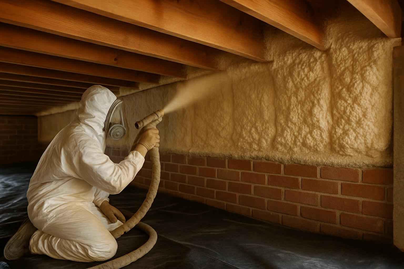 Closed Cell Crawl Space Insulation in Round Mountain TX