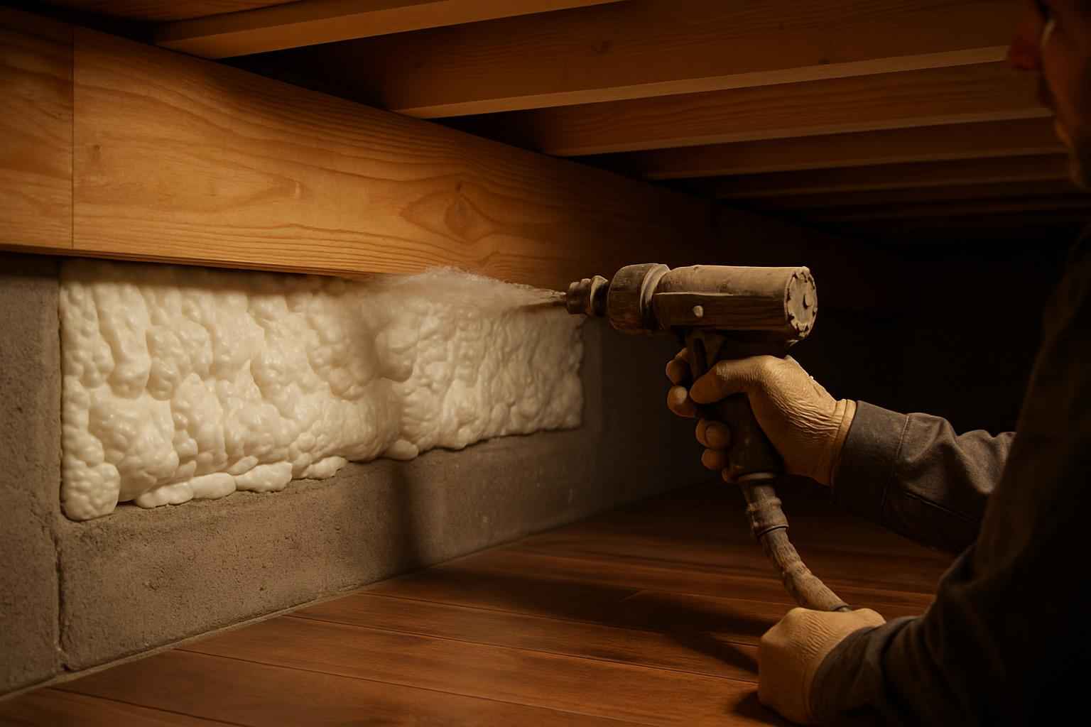 Closed Cell Rim Joist Sealing in Granite Shoals TX