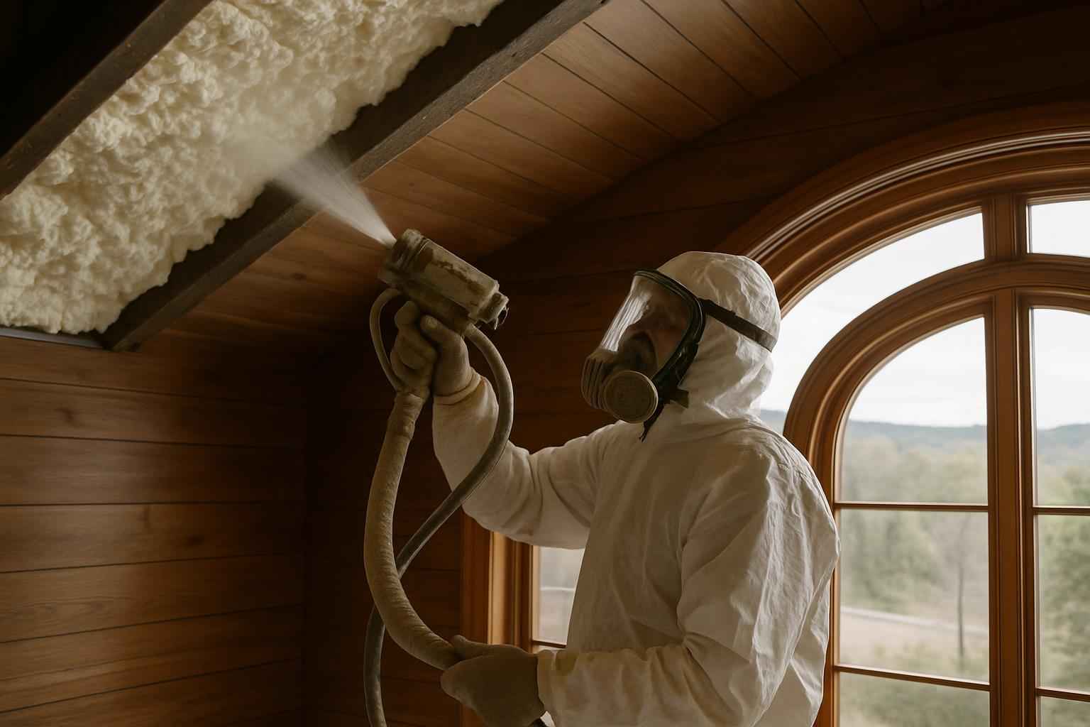 Condensation Control Spray Foam in Round Mountain TX