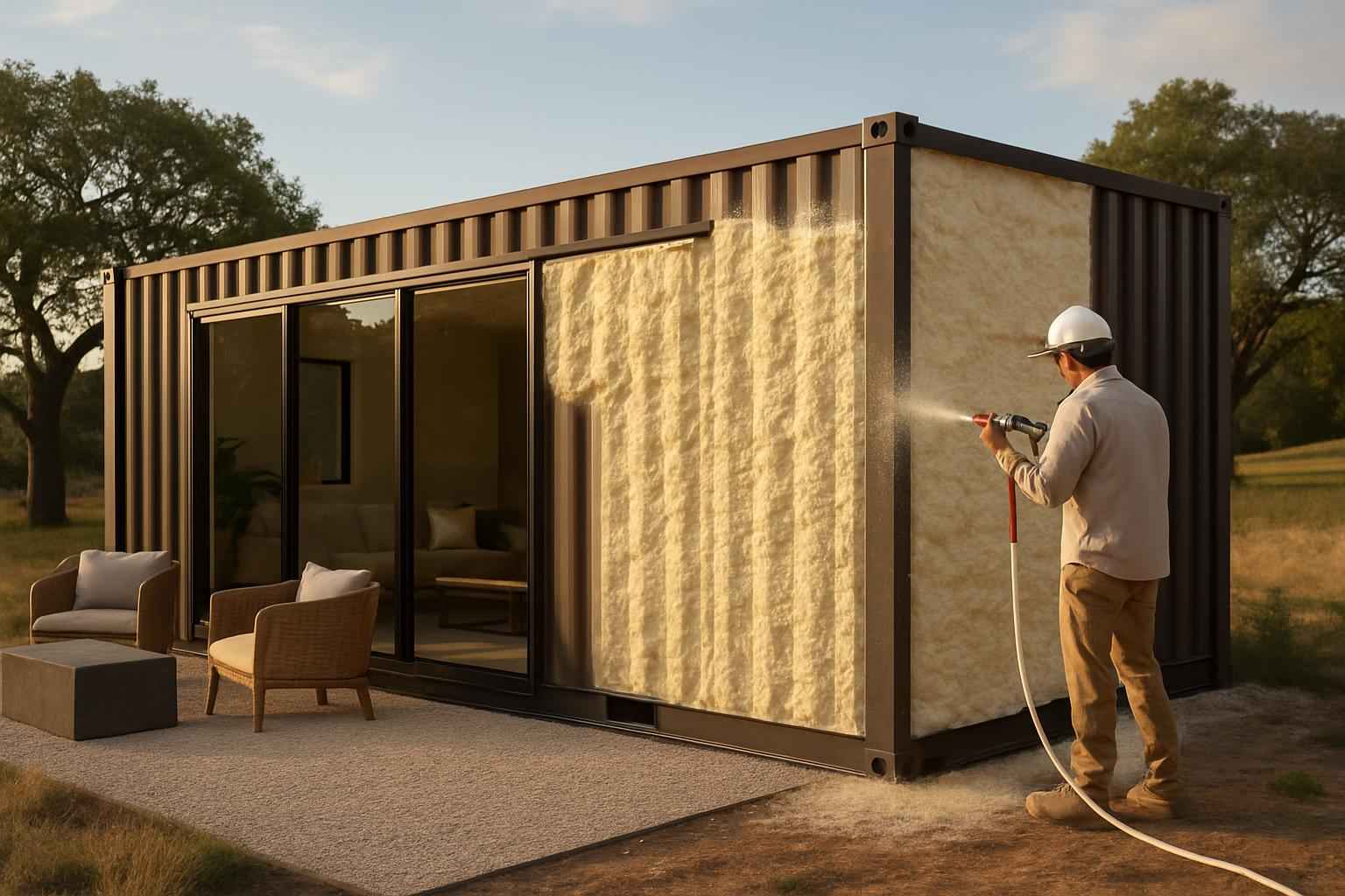 Container Home Insulation Company in Hunt TX