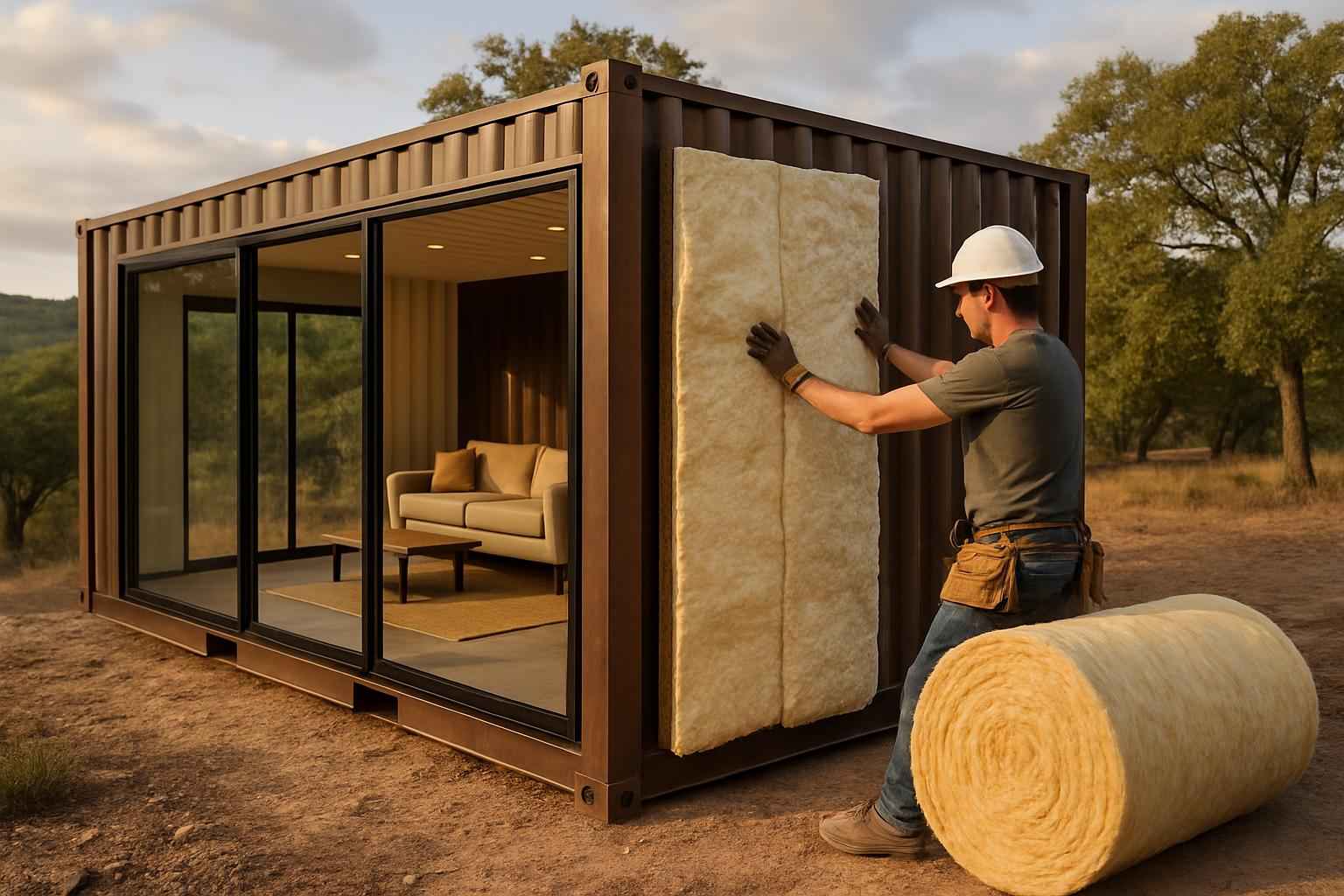 Container Home Insulation Company in Round Mountain TX