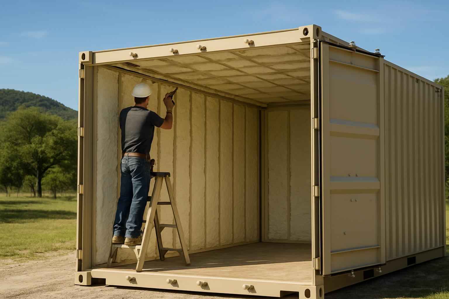 Container Insulation Repair in Hunt TX