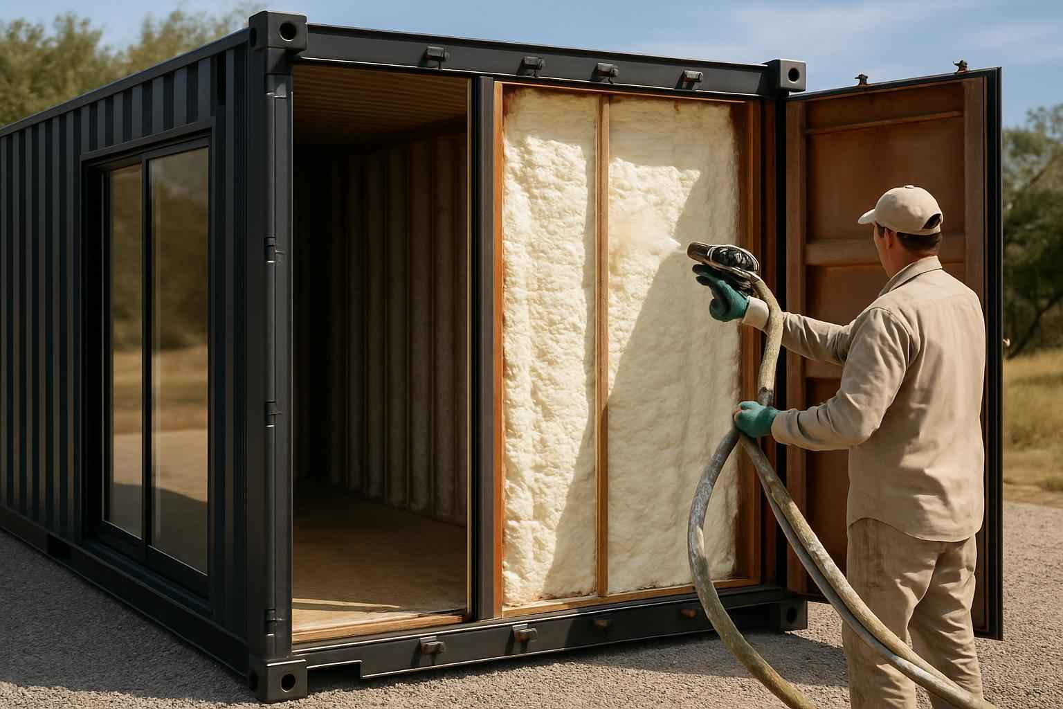 Container Retrofit Insulation in Granite Shoals TX