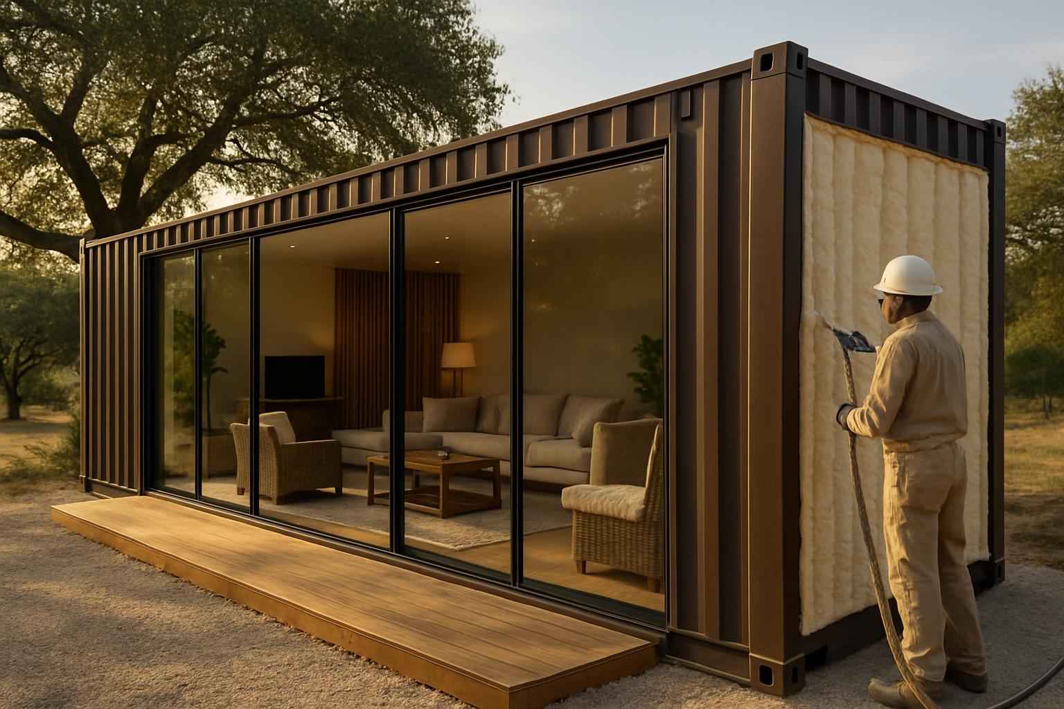 Container Retrofit Insulation in Kendalia TX