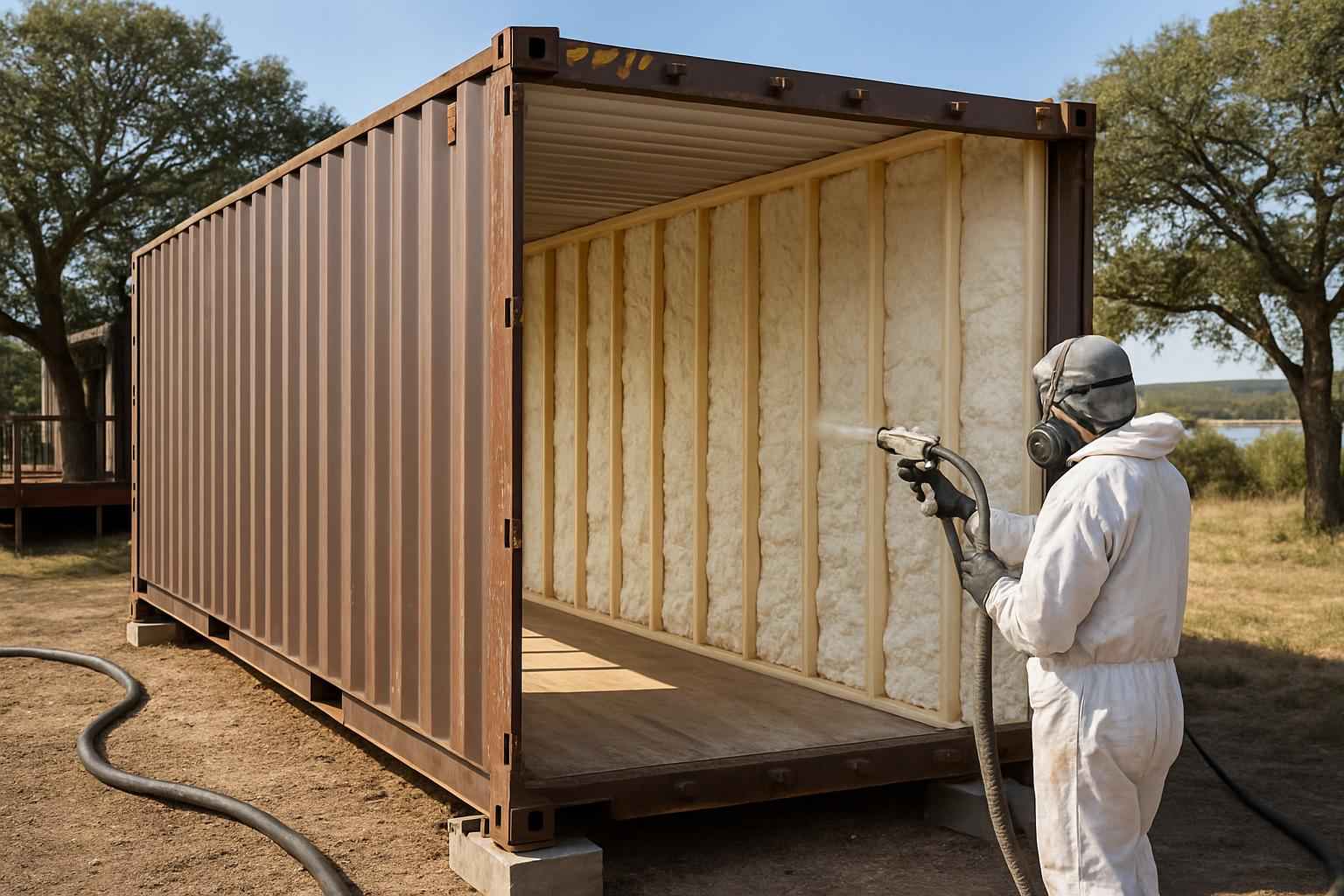 Container Retrofit Insulation in Kingsland TX