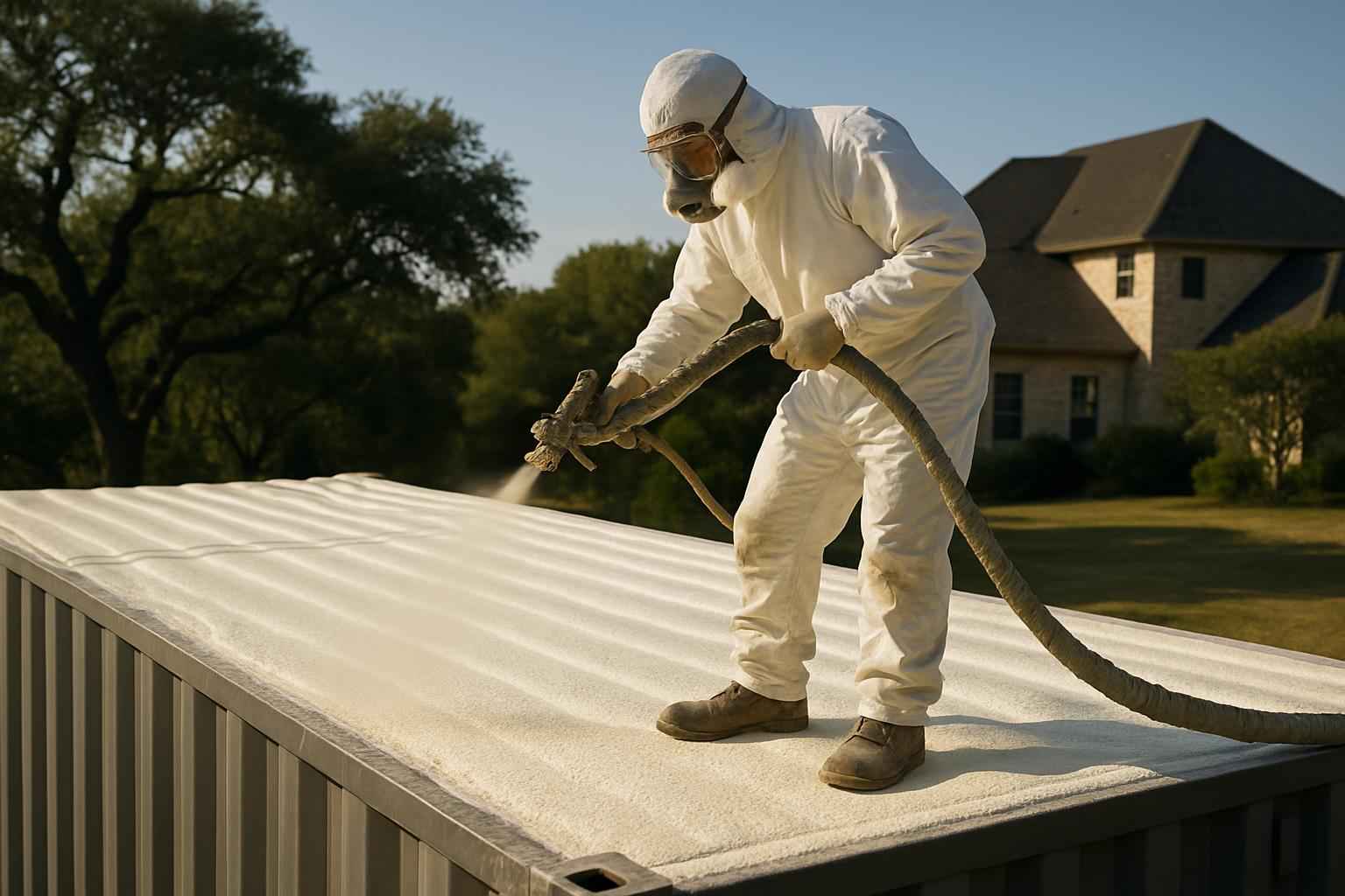 Container Roof Foam Installer in Cypress Mill TX