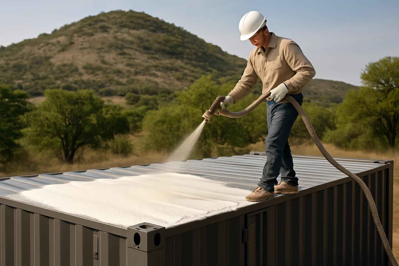Container Roof Foam Installer in Mountain Home TX
