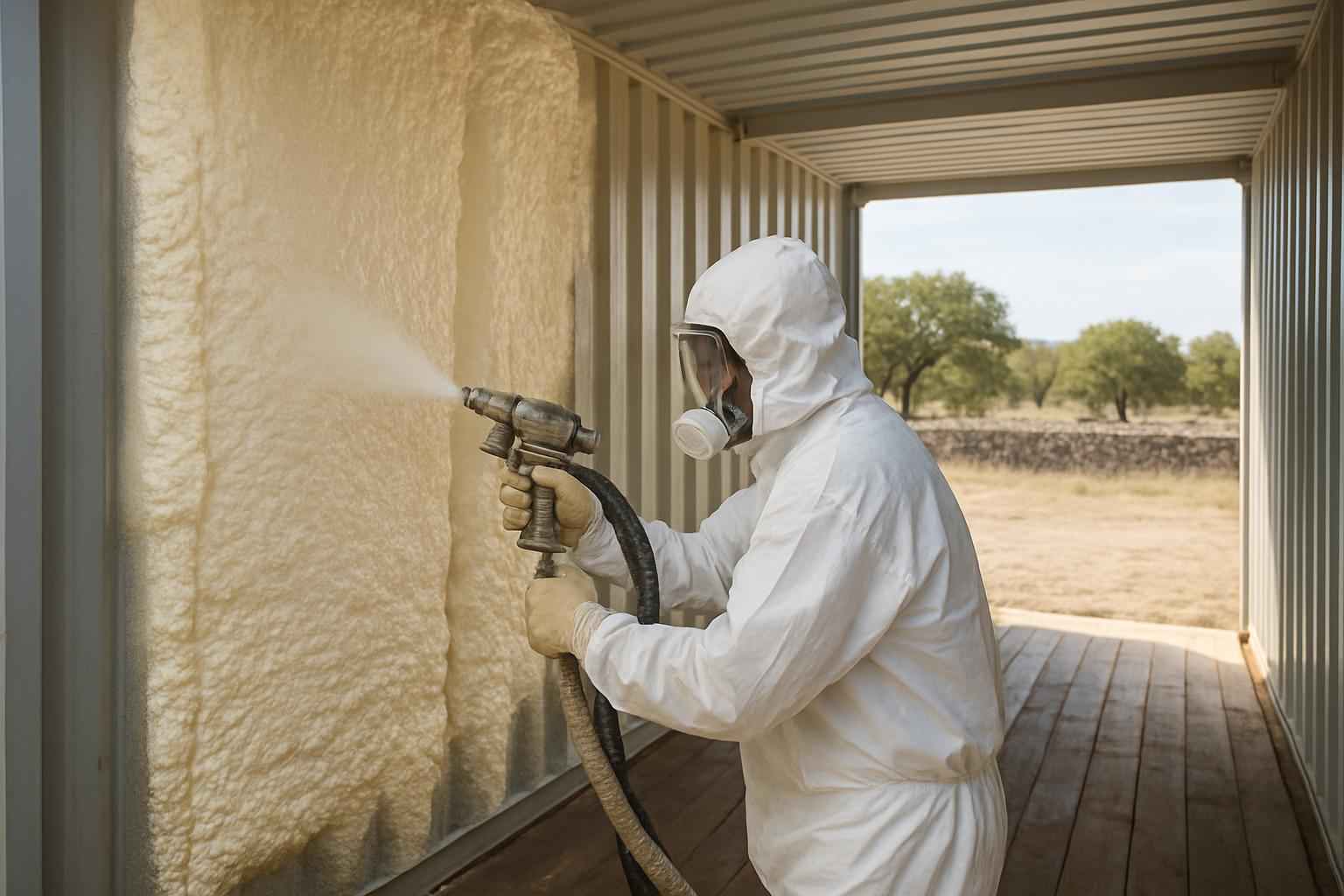 Container Wall Foam Service in Llano TX