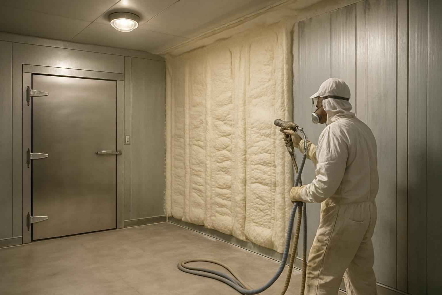 Cooler Freezer Foam Installation in Hunt TX