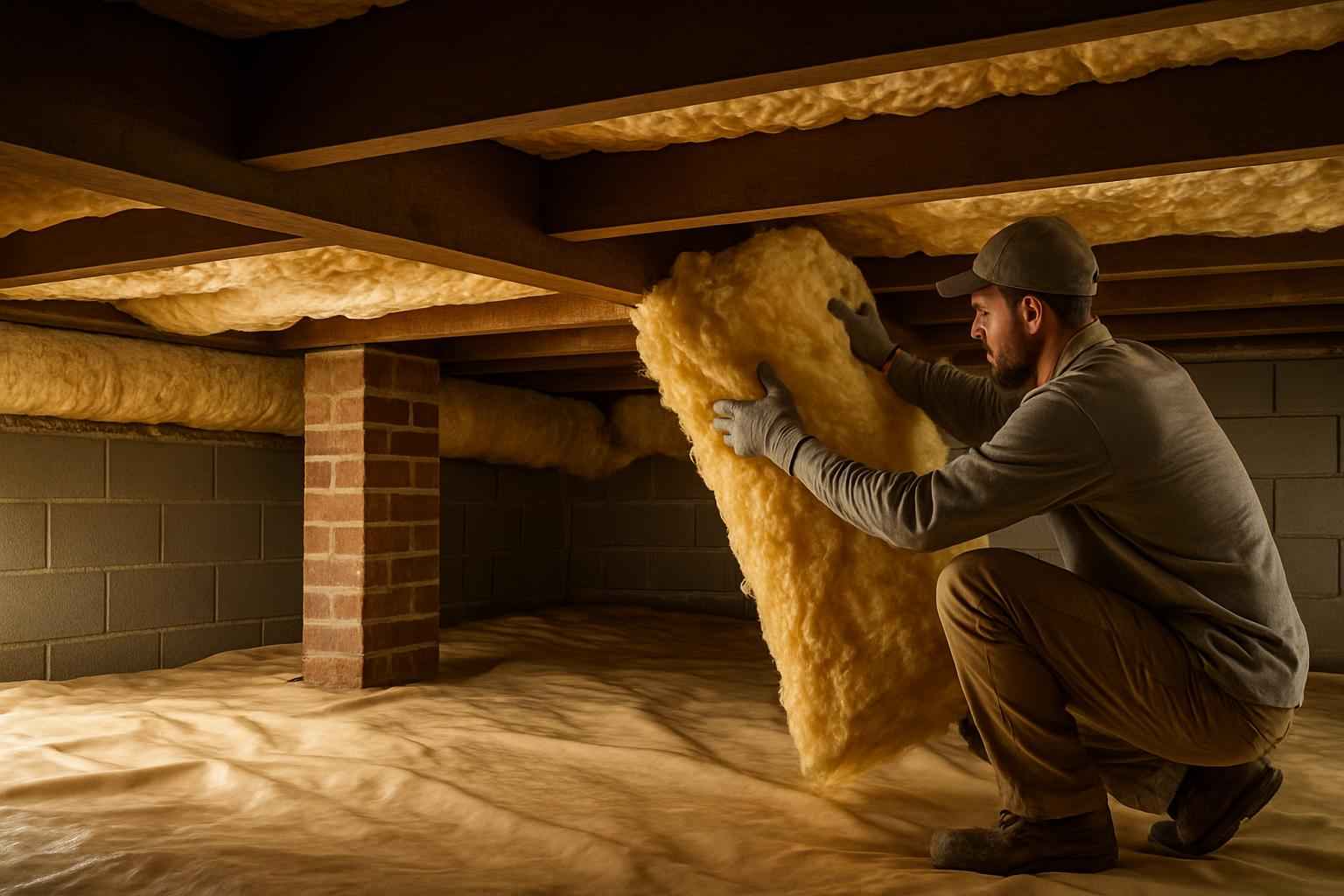 Crawl Space Insulation Repair in Cottonwood Shores TX