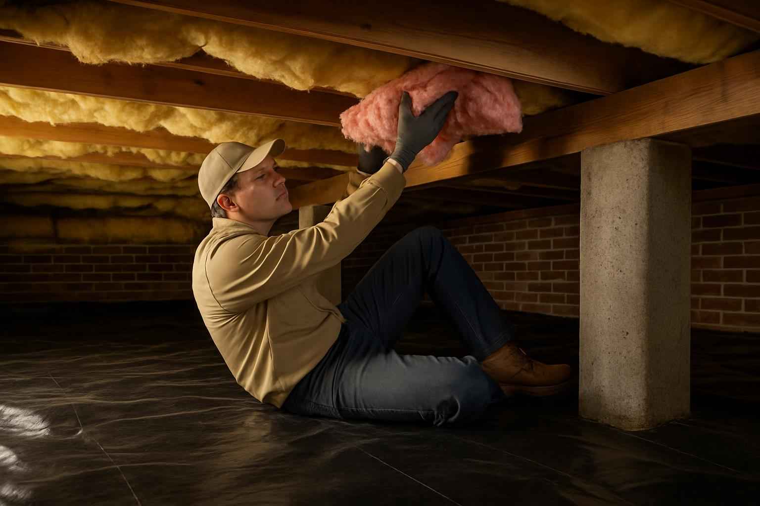 Crawl Space Insulation Repair in Cypress Mill TX