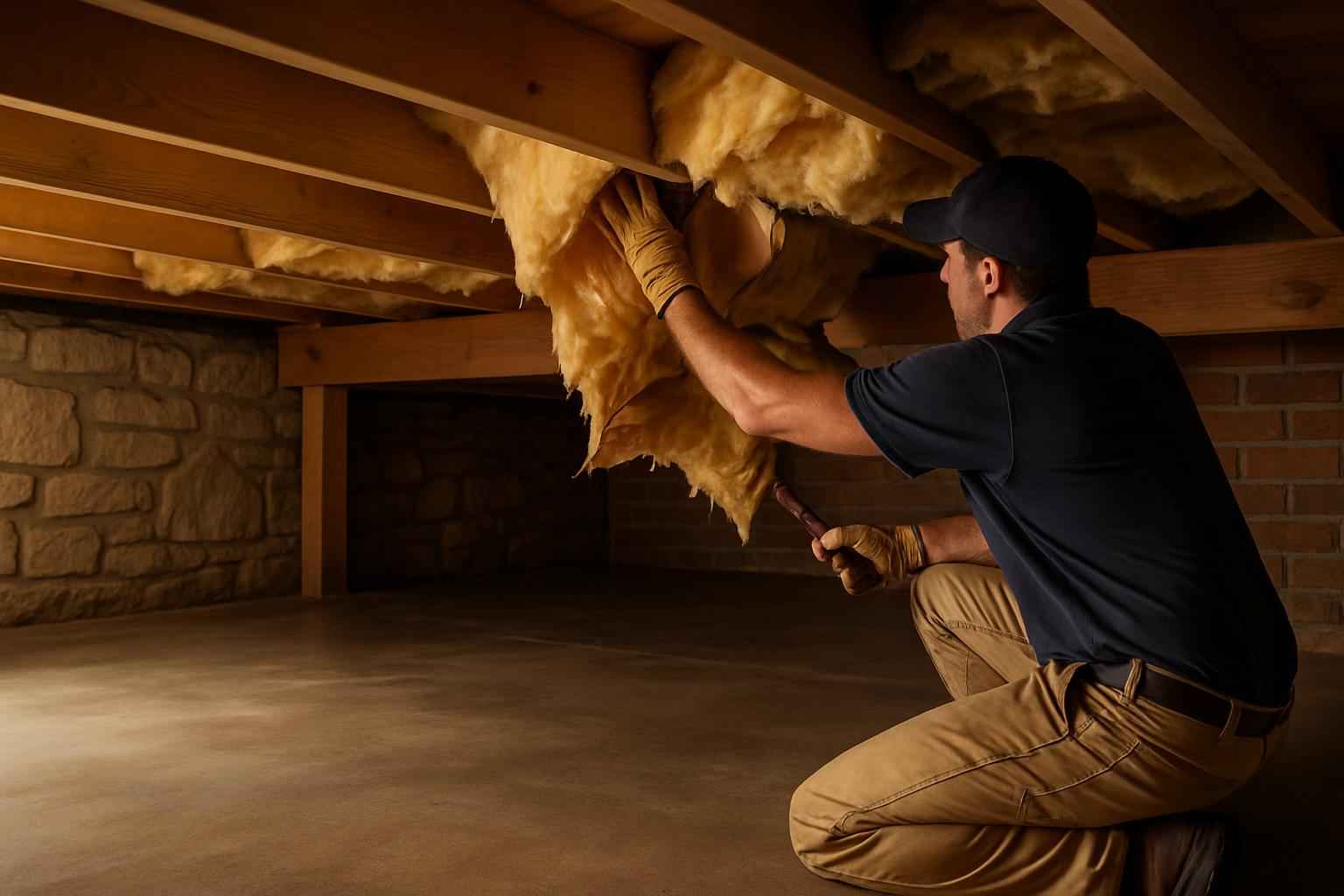 Crawl Space Insulation Repair in Horseshoe Bay TX