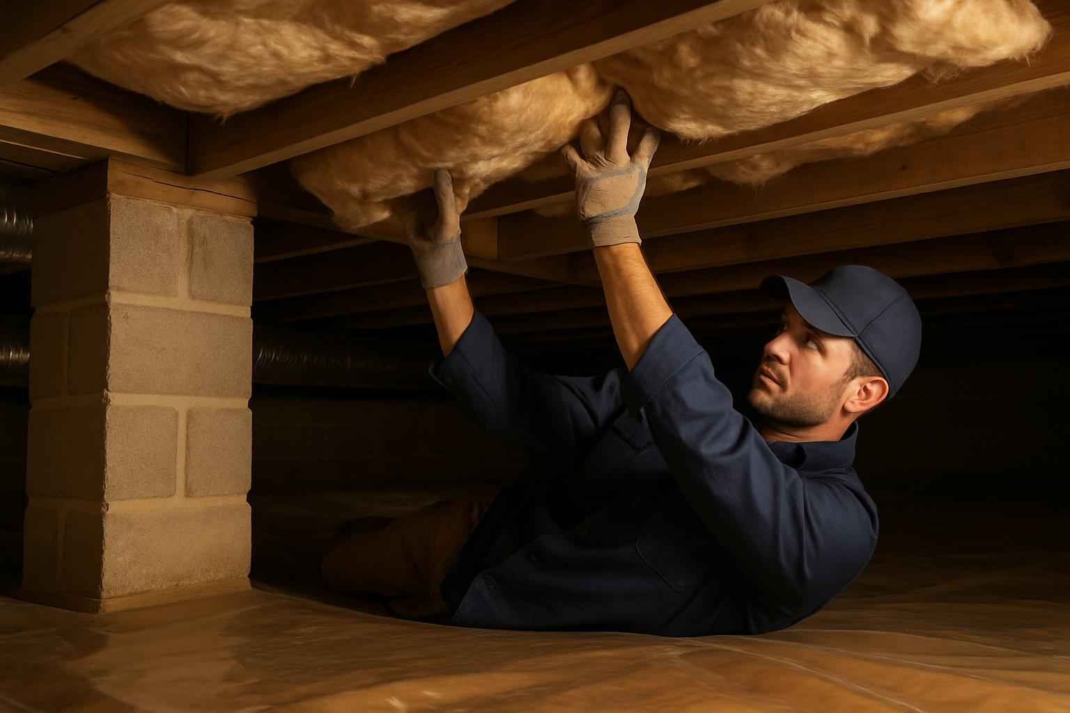 Crawl Space Insulation Repair in Hunt TX